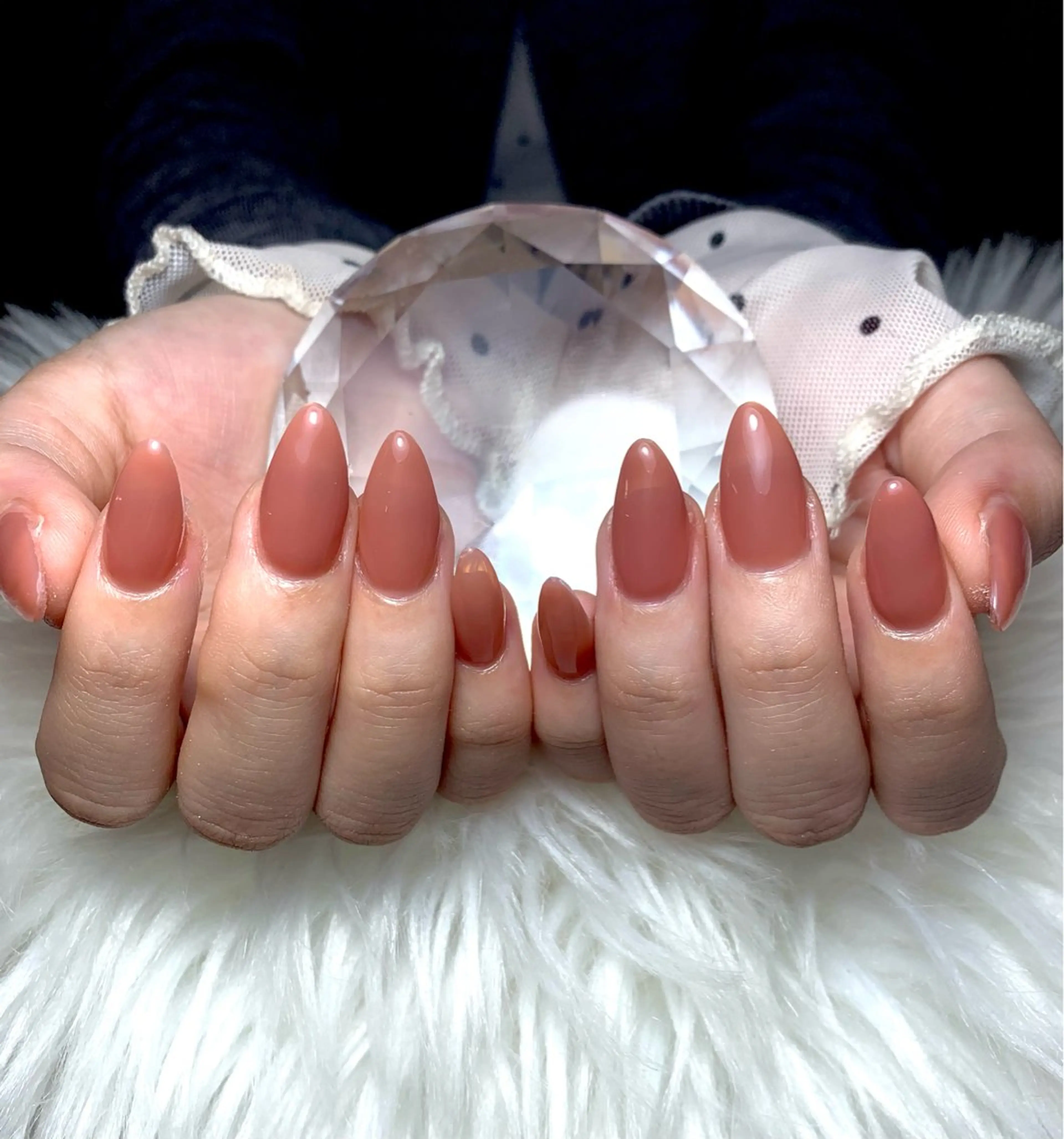 ネイル アートネイル オーロラネイル チークネイル 長さ出し フットネイル ハンドネイル 銀河_ Chan nailsのネイルデザイン