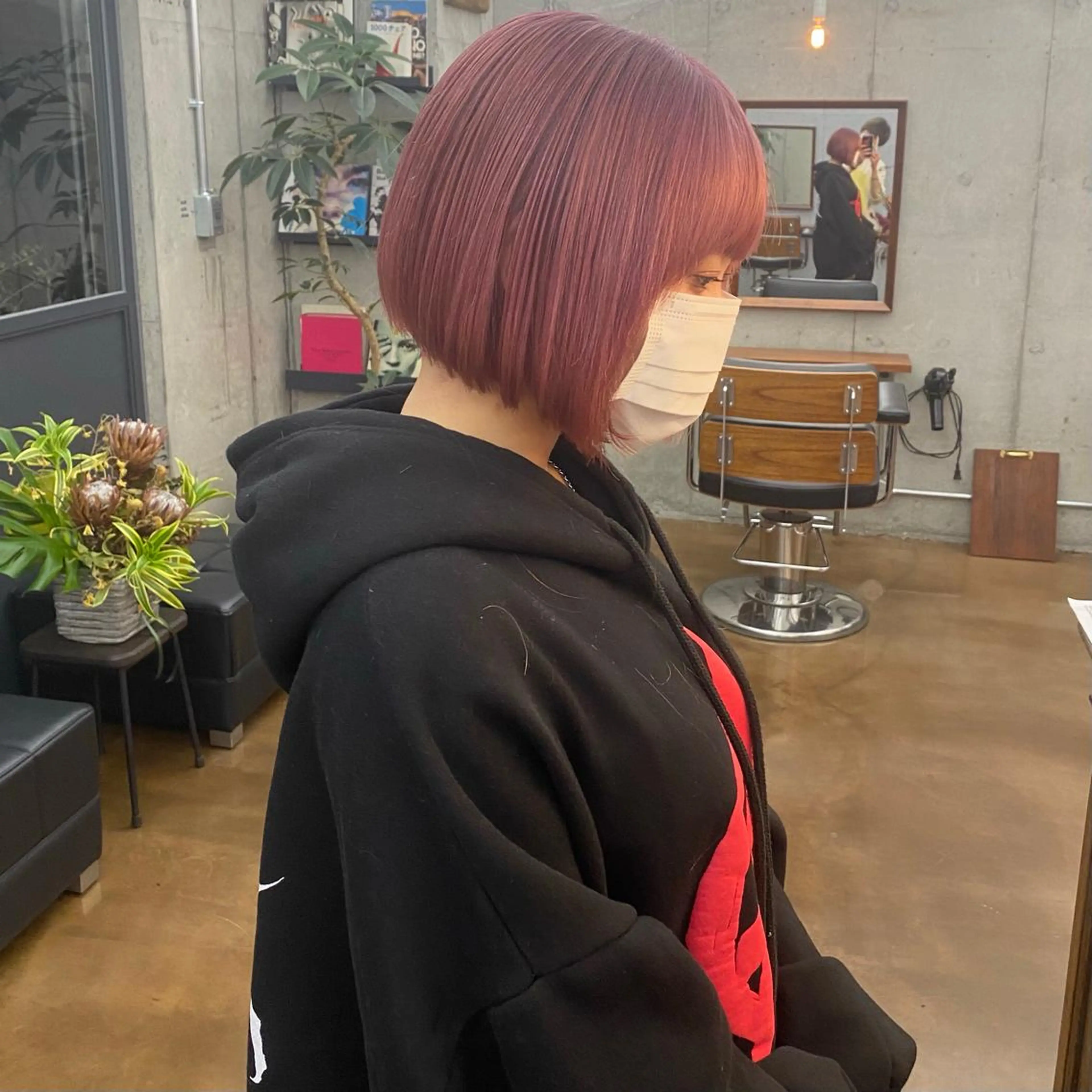 ショート カラー ピンクカラー ボブ ハイトーン/デザイン hirokiのヘアスタイル