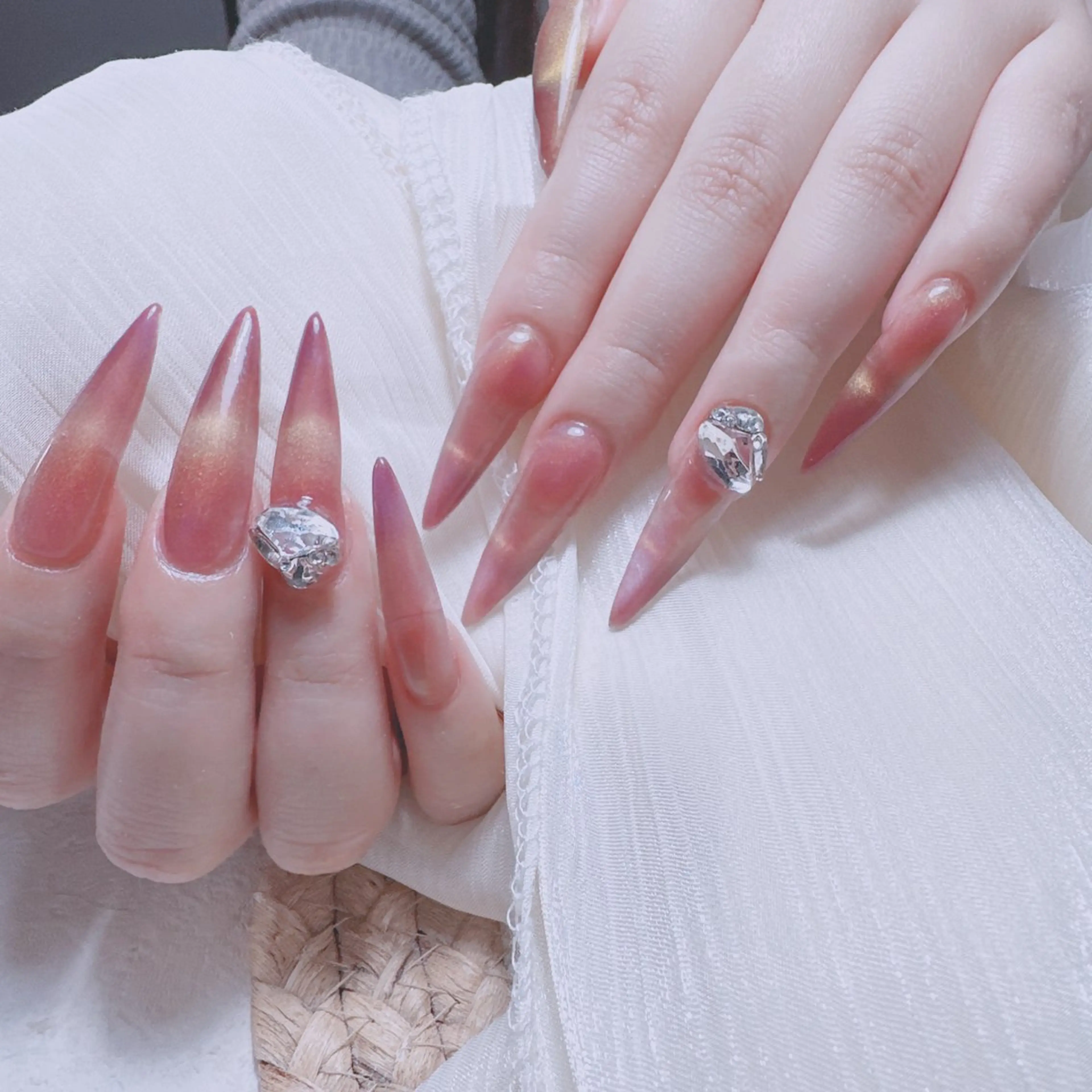 ネイル ハンドネイル M🌷nail 長さだし専門店のネイルデザイン