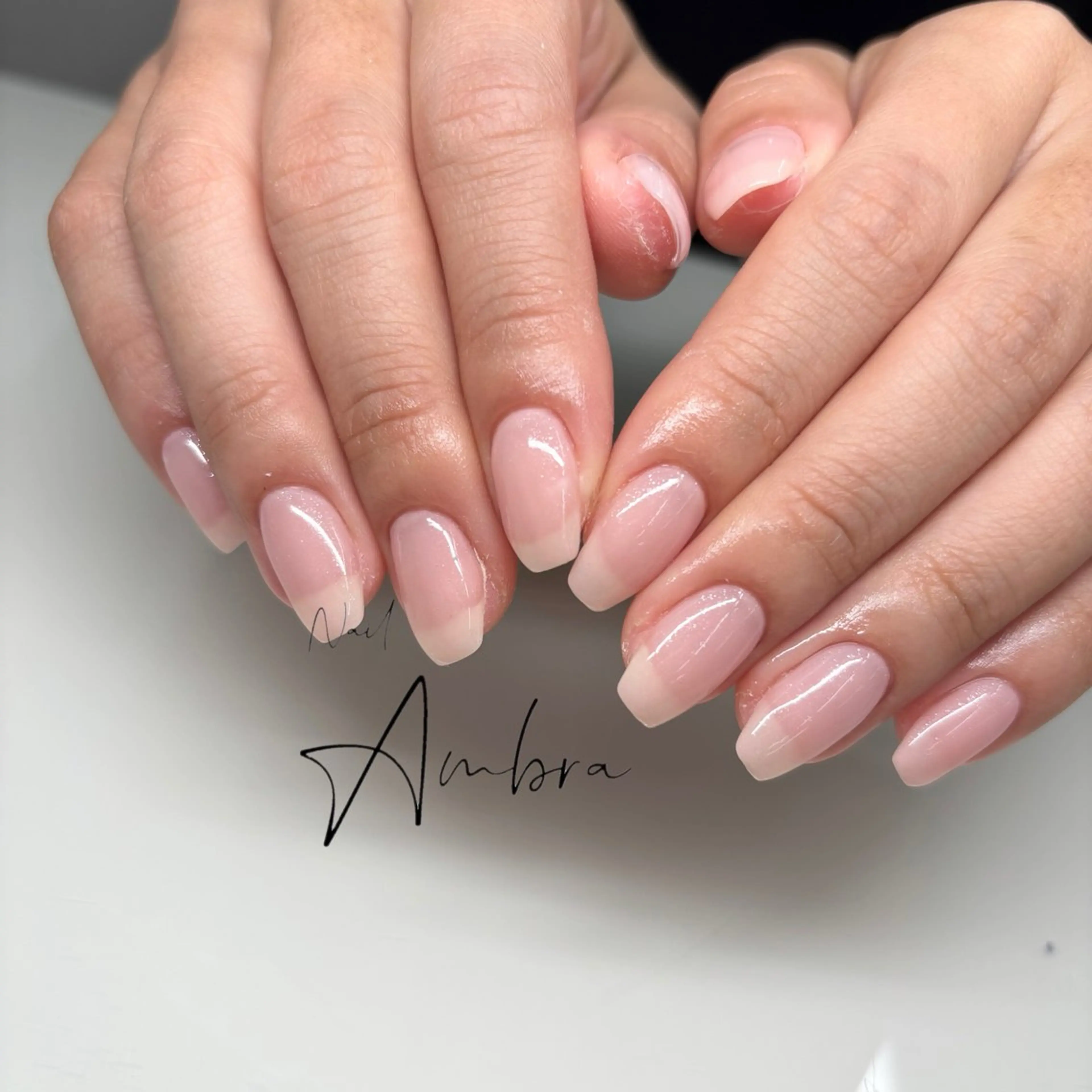 ネイル ピンク ハンドネイル Nail Ambra 小山のネイルデザイン