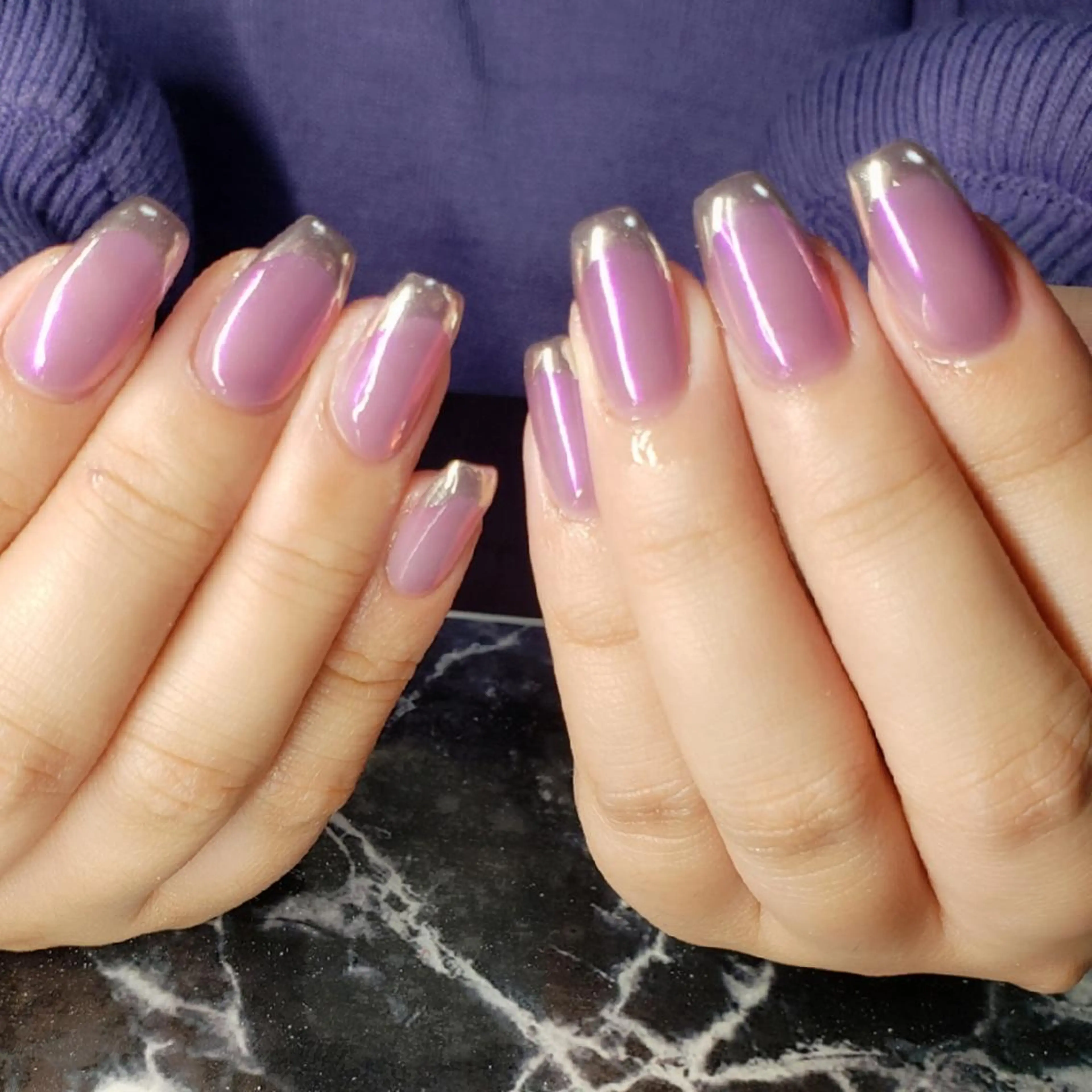 ミディアム ネイル ハンドネイル クロキ 。のネイルデザイン