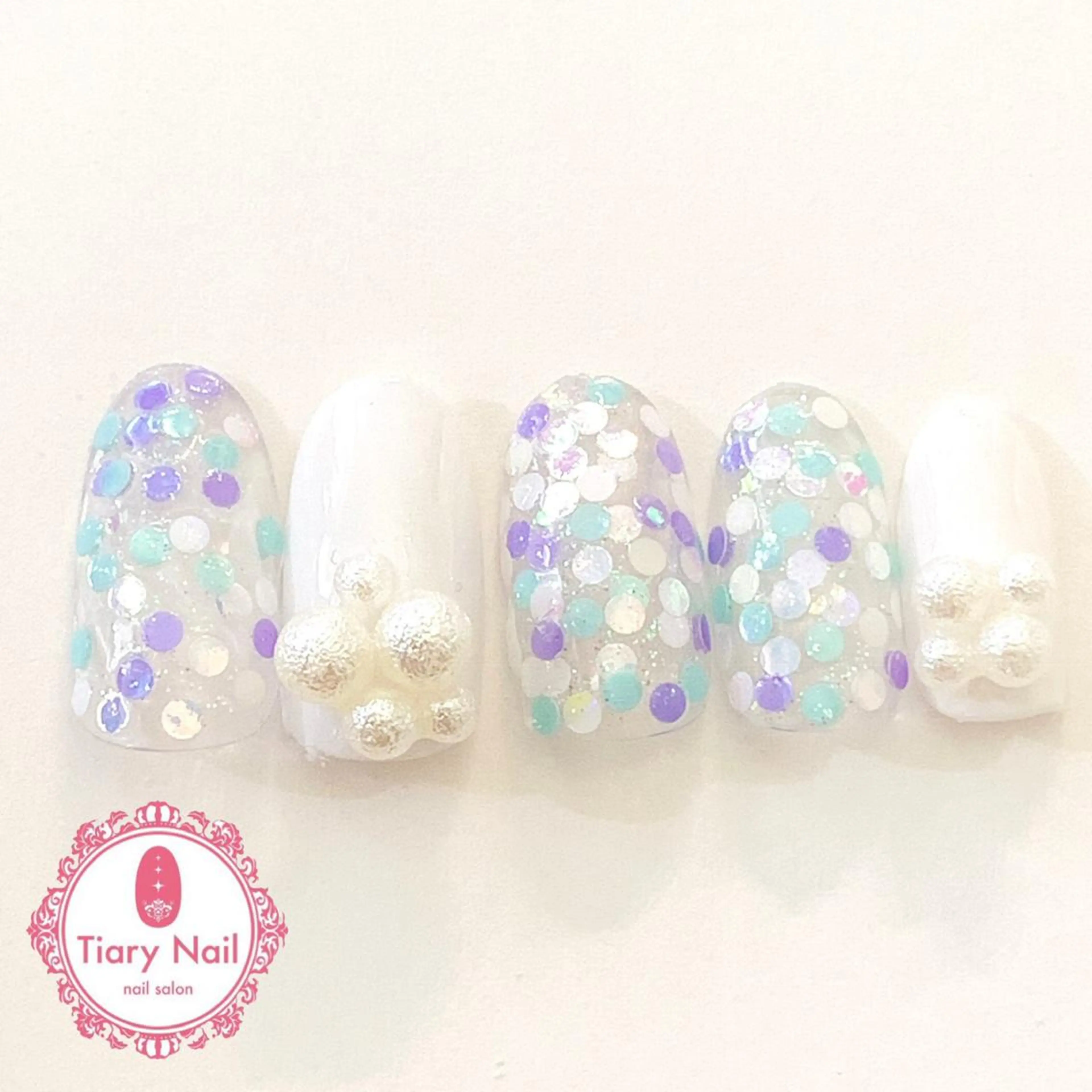 ネイル tiarynail K K🐼のネイルデザイン