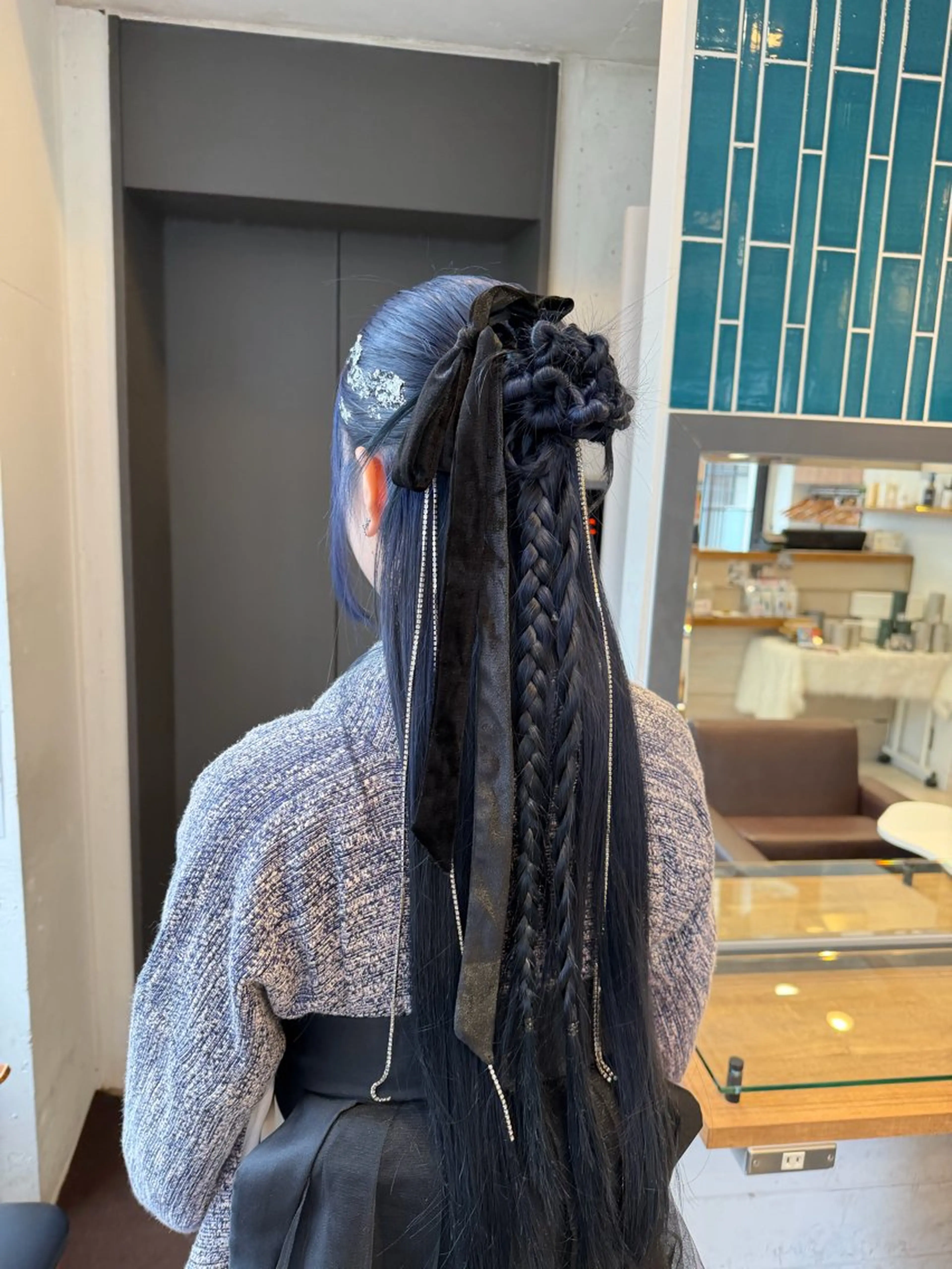 ロング ヘアアレンジ ハーフアップ 卒業式のヘアスタイル ヘアセット nanae🌷 吉祥寺のヘアスタイル