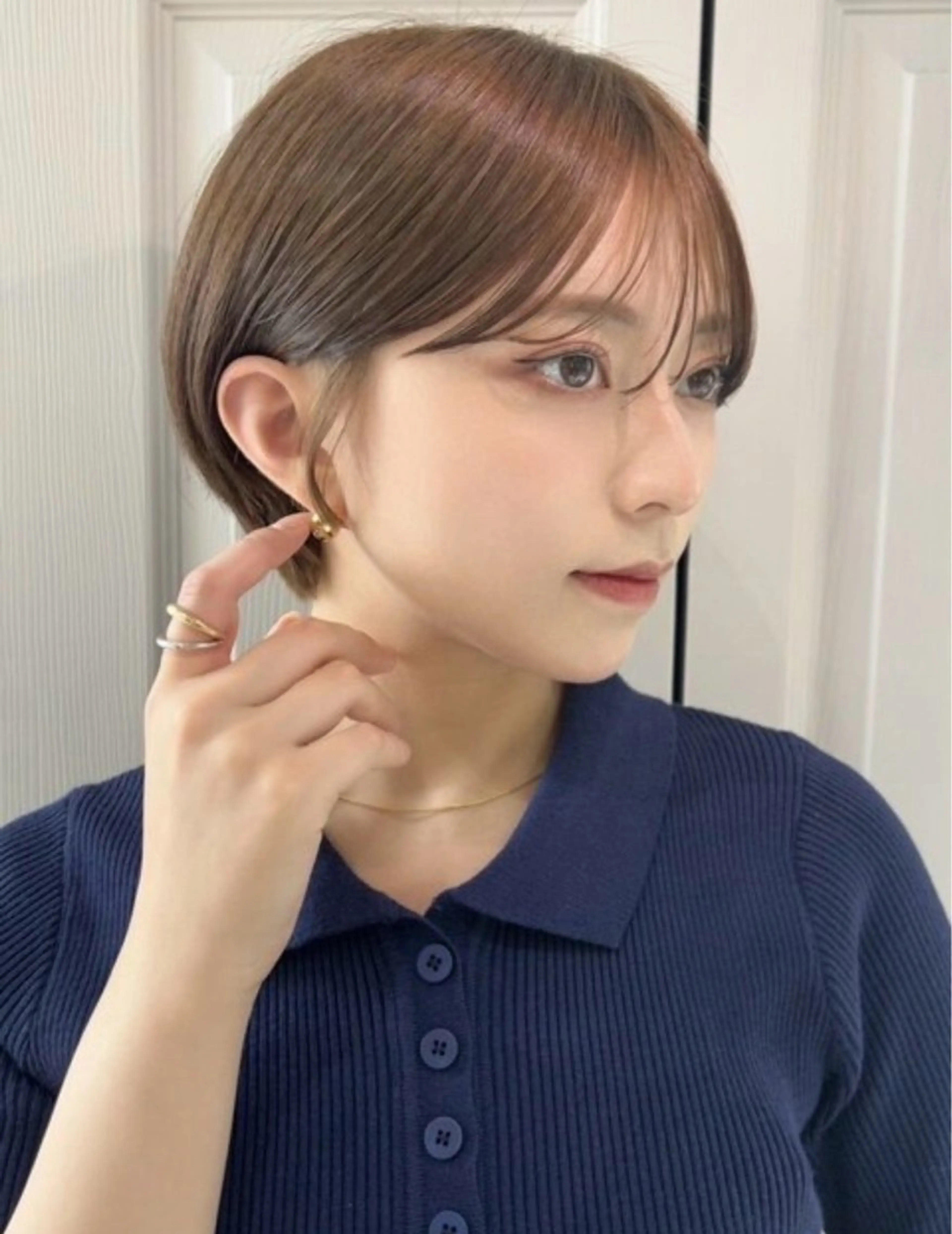 ショート カット minori🤎 ナチュラル韓国ヘアのヘアスタイル