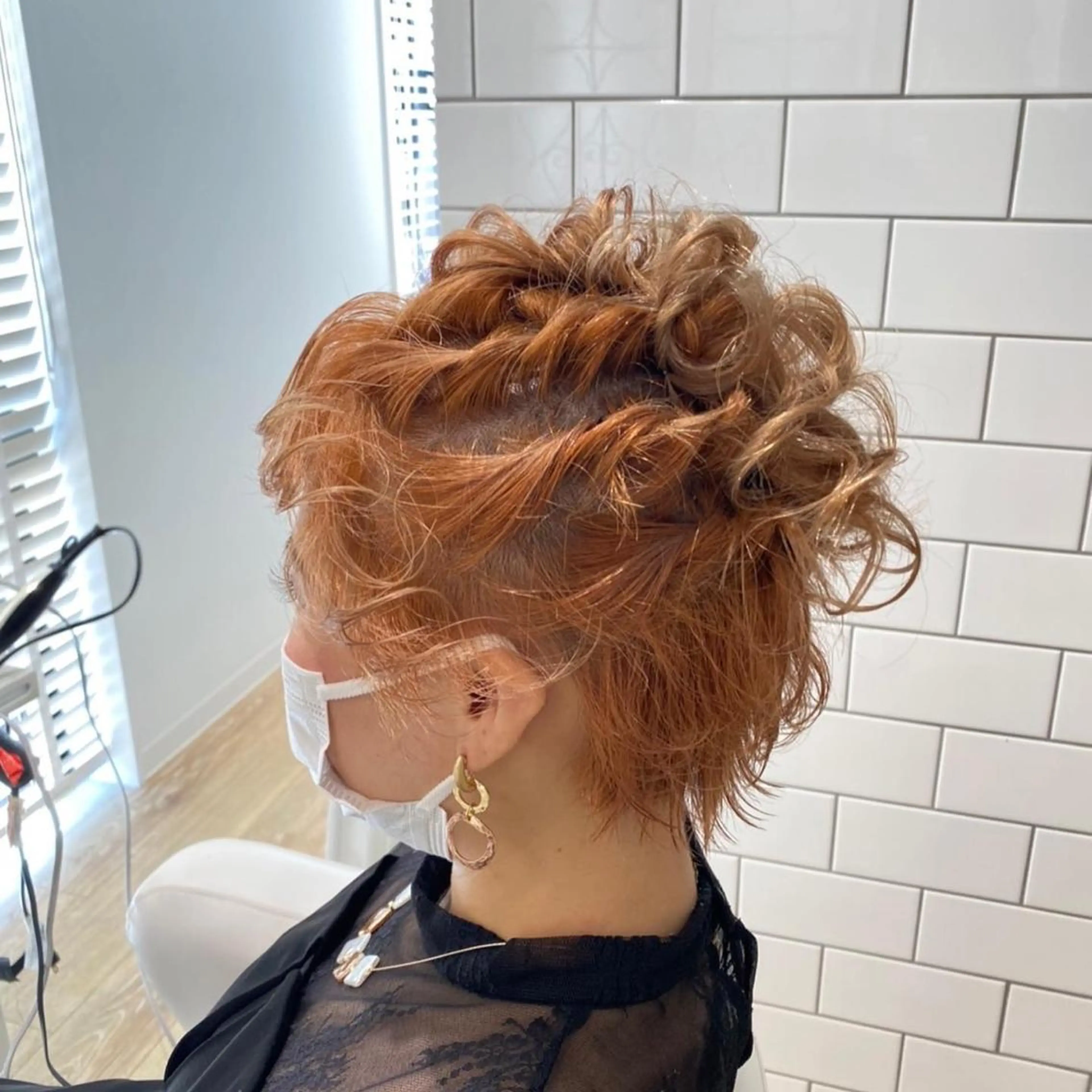 セミロング カラー ヘアアレンジ 結婚式・ブライダル ✨🌿大人可愛い愛さ れhair🌿✨松本のヘアスタイル