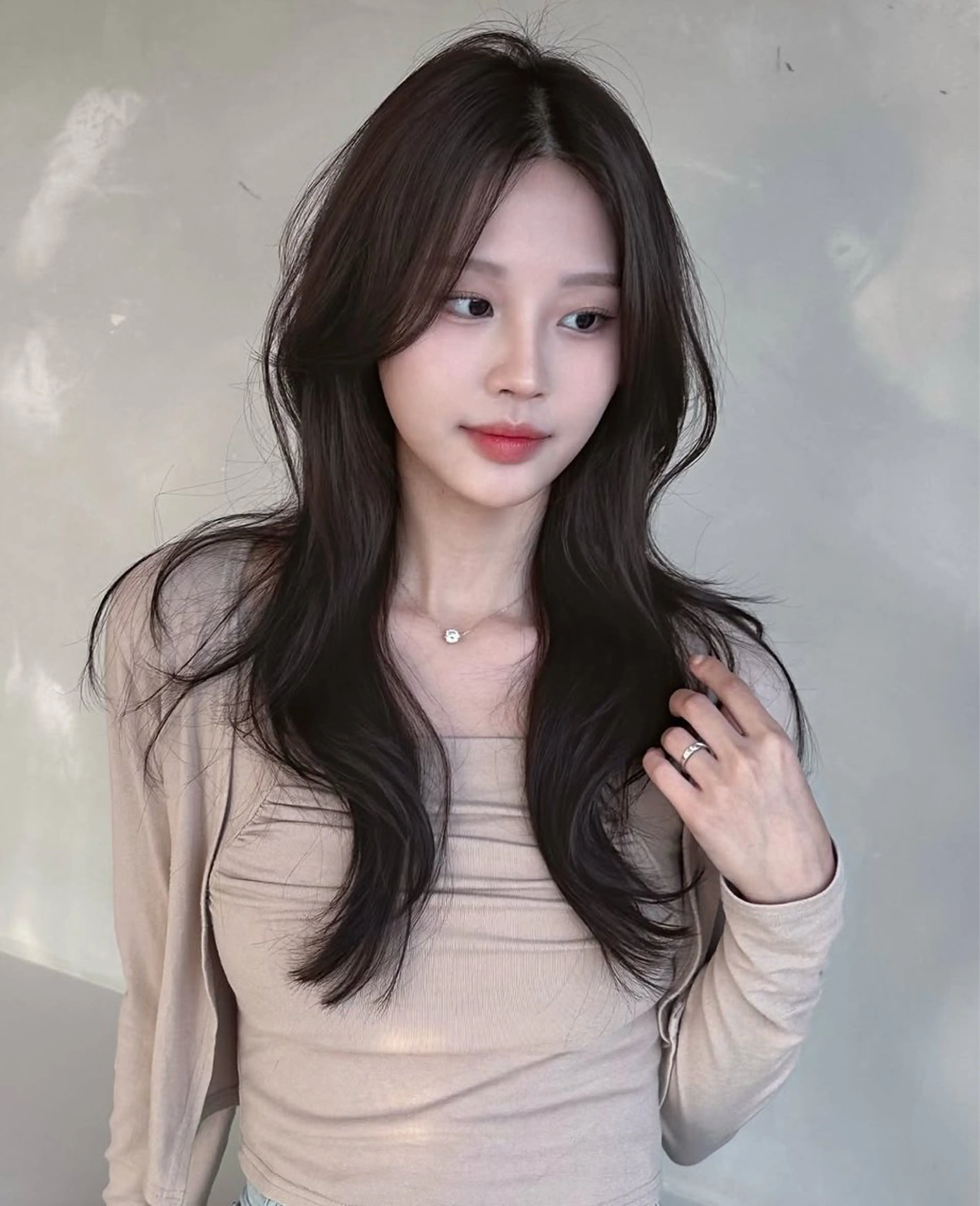 🉐 【3名限定】韓国式似合わせカット（レイヤー,ハッシュカットなど）＋髪質改善カラー＋3StepTRの写真