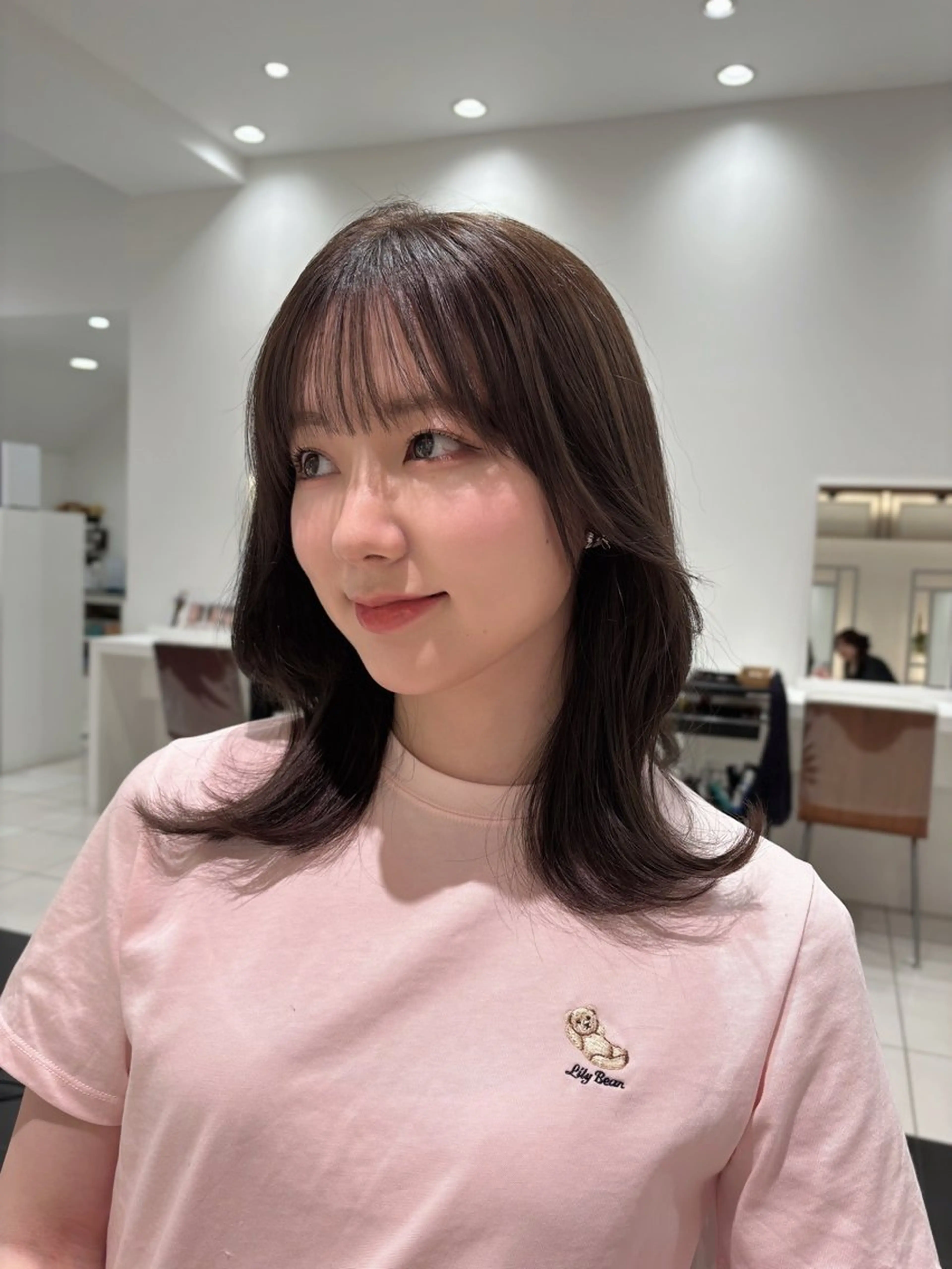 ミディアム レイヤーカット カット ヘアカラー ヘッドスパ BiBi    武田 あやのヘアスタイル