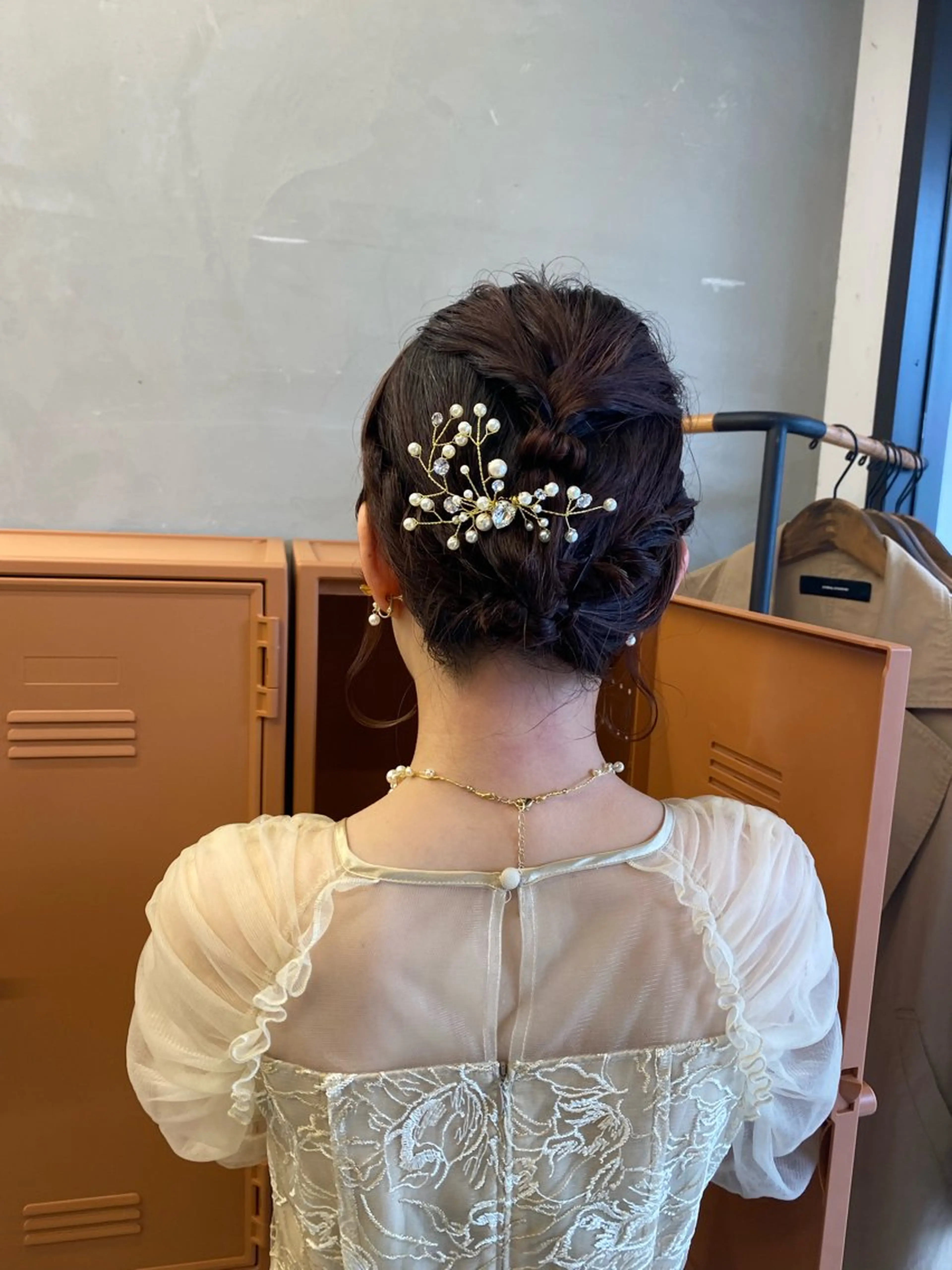 ショート ヘアアレンジ ボブ ヘアセット お呼ばれヘア｜ 金山｜山本夏菜のヘアスタイル