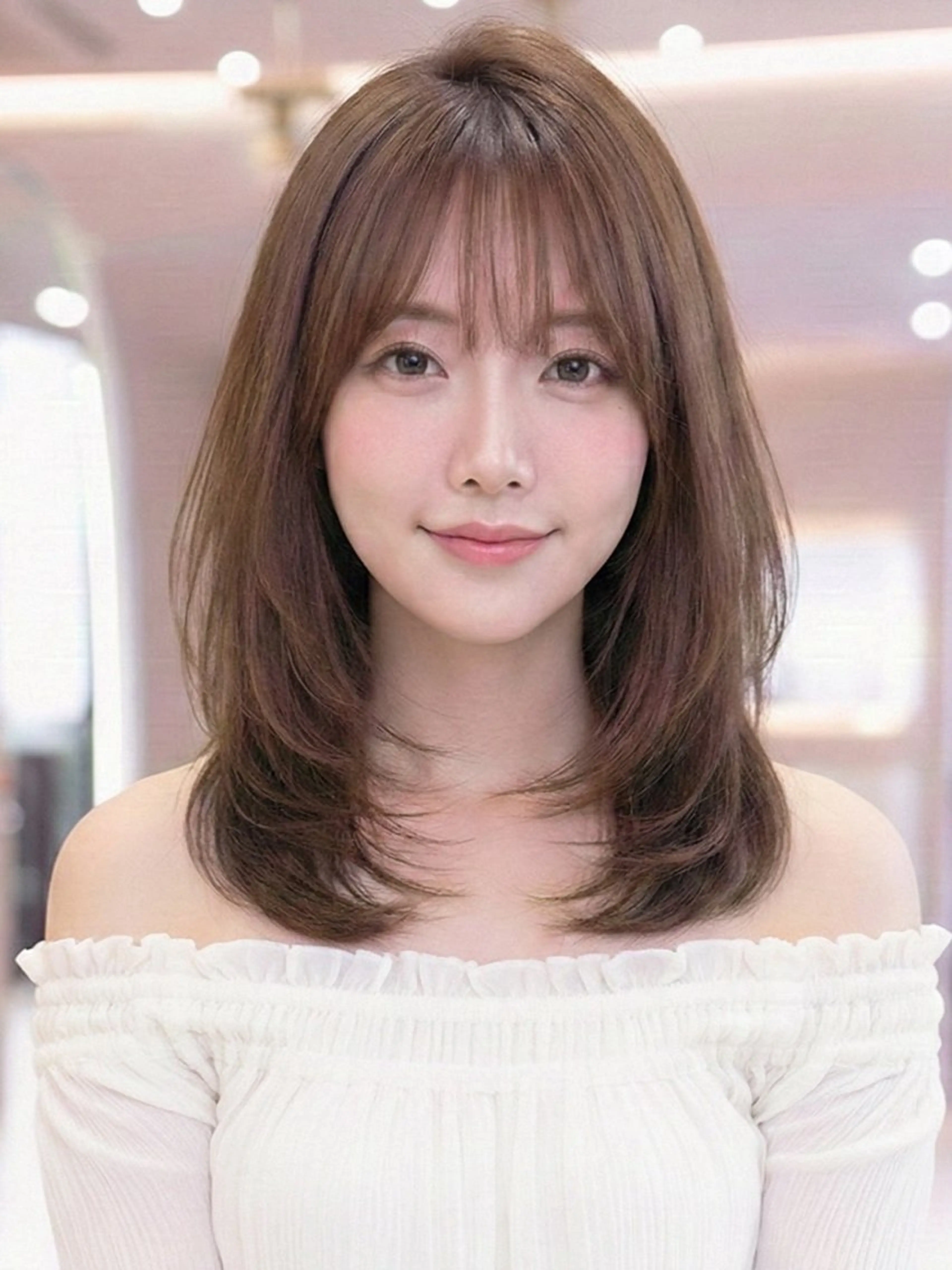 ミディアム カラー カット ヘアカラー トリートメント GULGUL 小関 伊吹のヘアスタイル