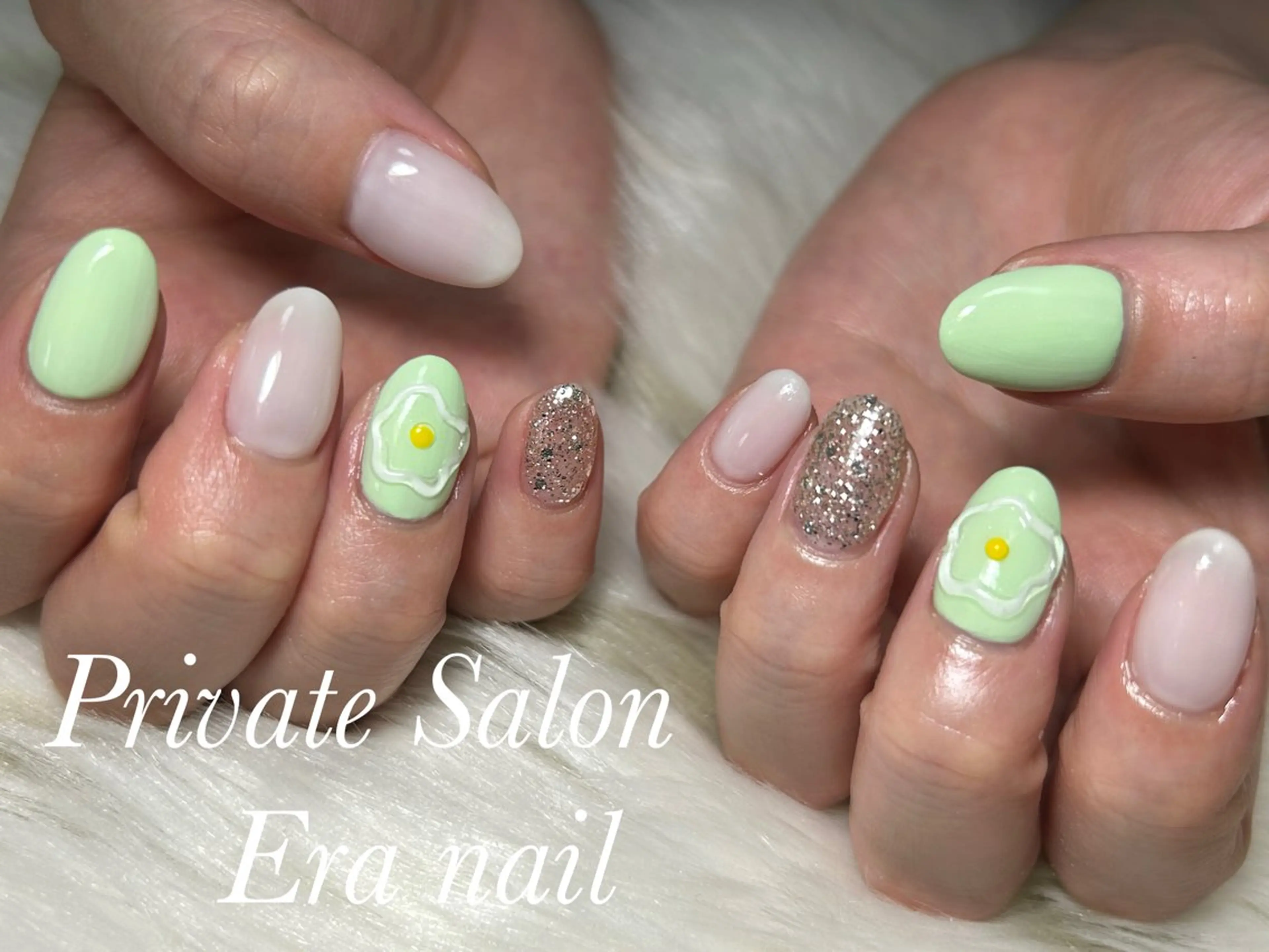 ネイル フラワーネイル ハンドネイル Era nailのネイルデザイン