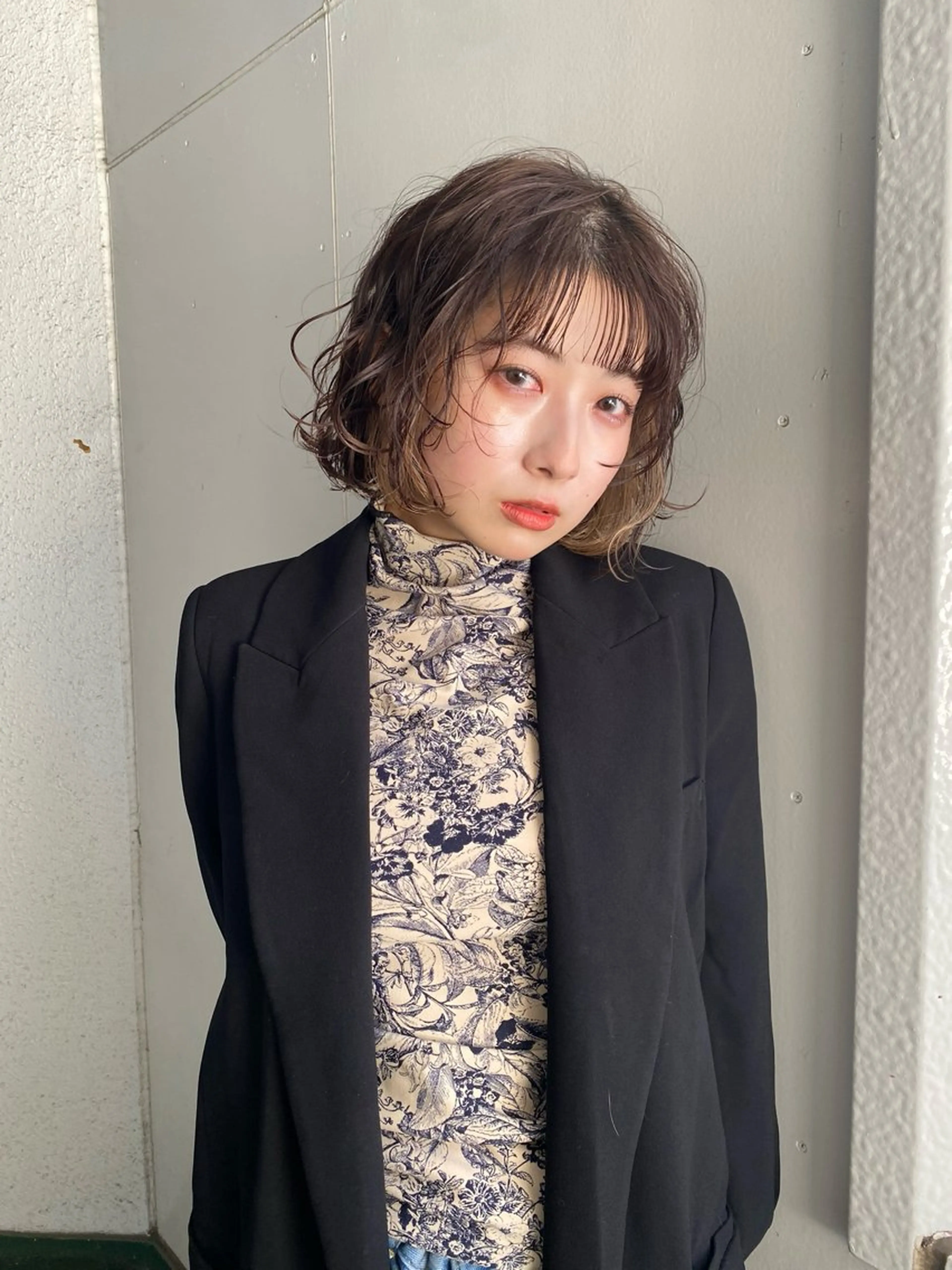 ミディアム カラー パーマ 無料カットモデル募集 🌱ひょうがのヘアスタイル