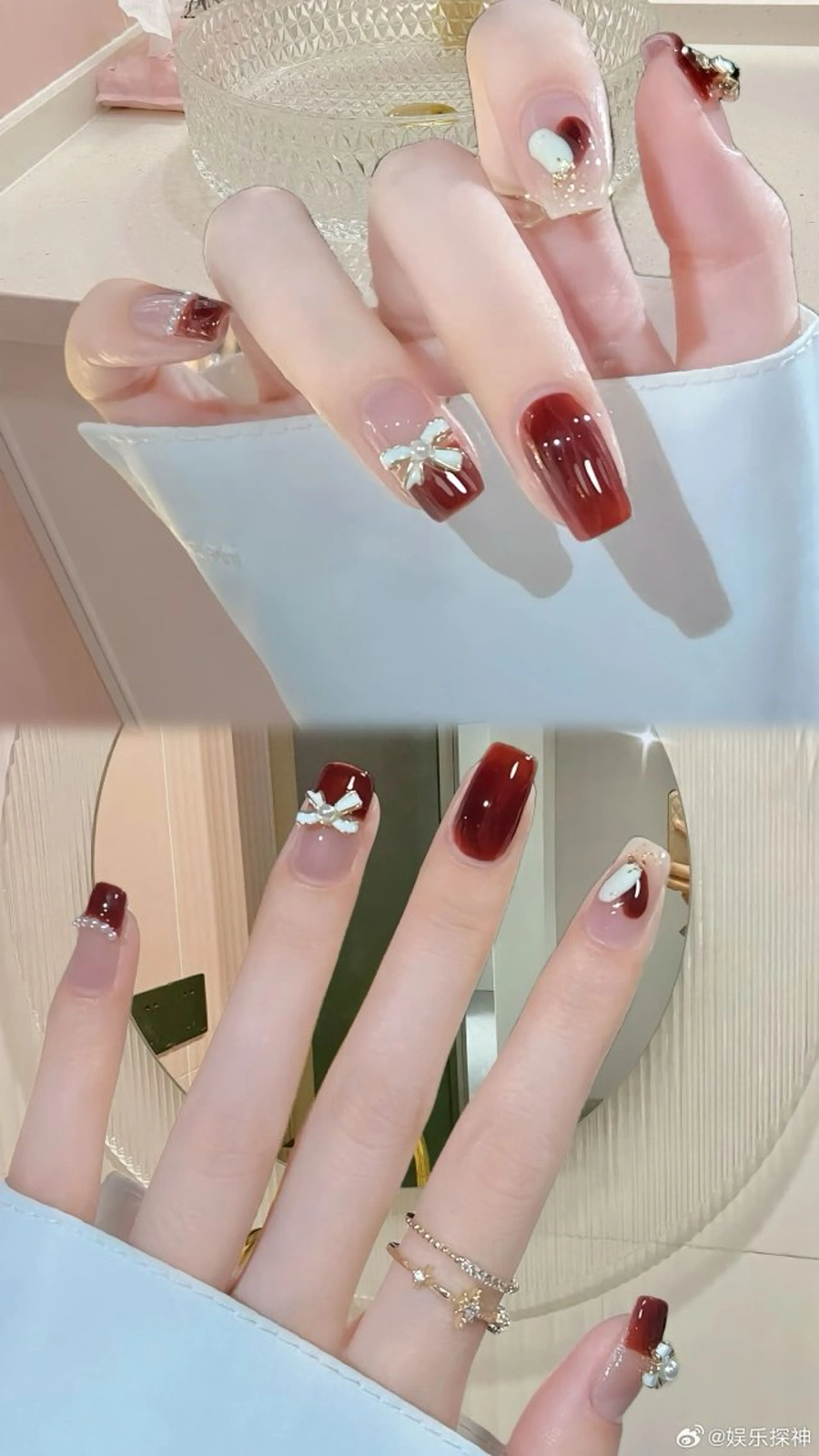 ネイル 長さ出し フットネイル フレンチネイル ジェルネイル ガラスフレンチ ハンドネイル ハンドケア More Glam渋谷店のネイルデザイン