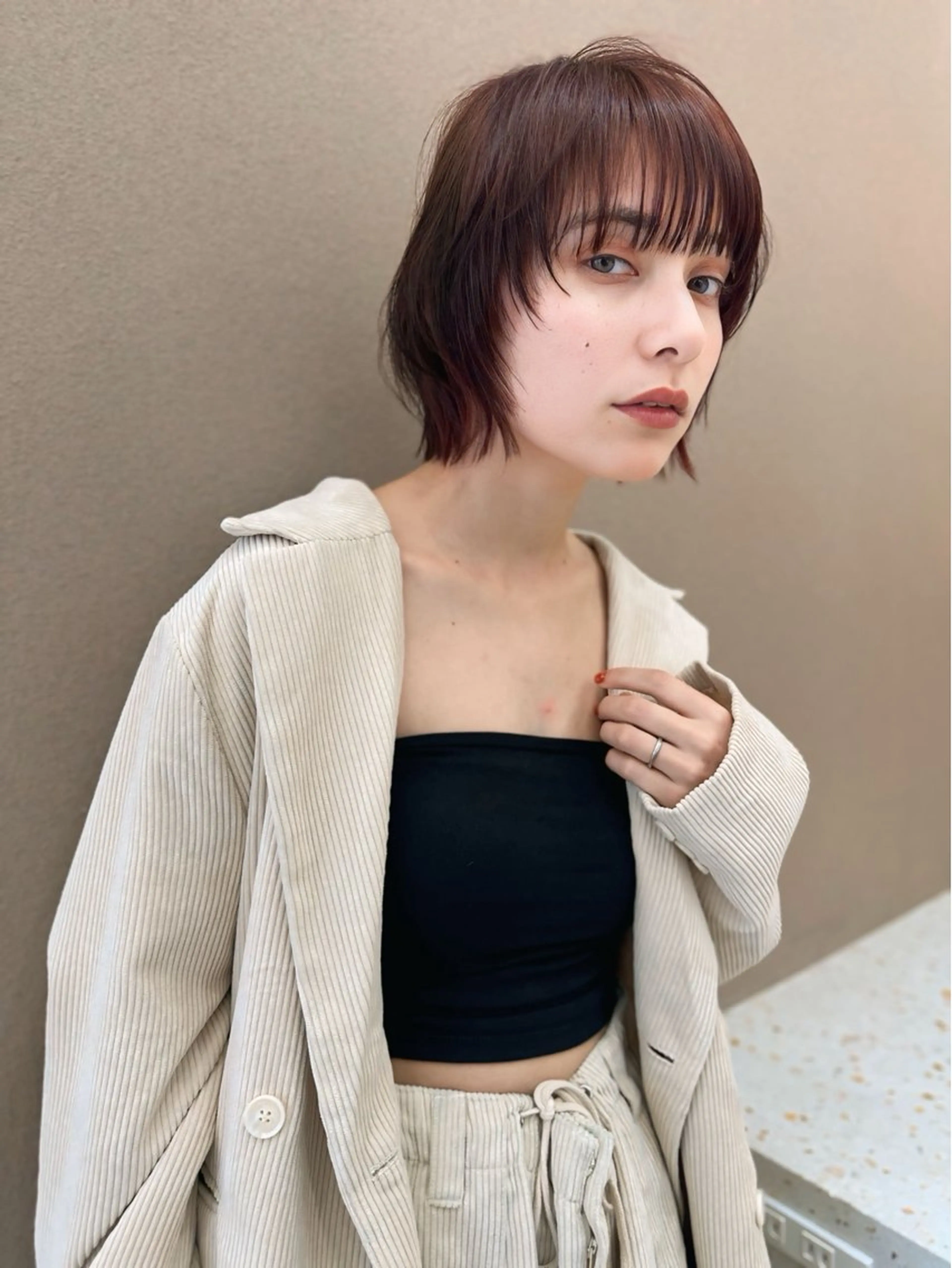 ショート カット ヘアカラー 廣瀬双葉 トップスタイリストのヘアスタイル