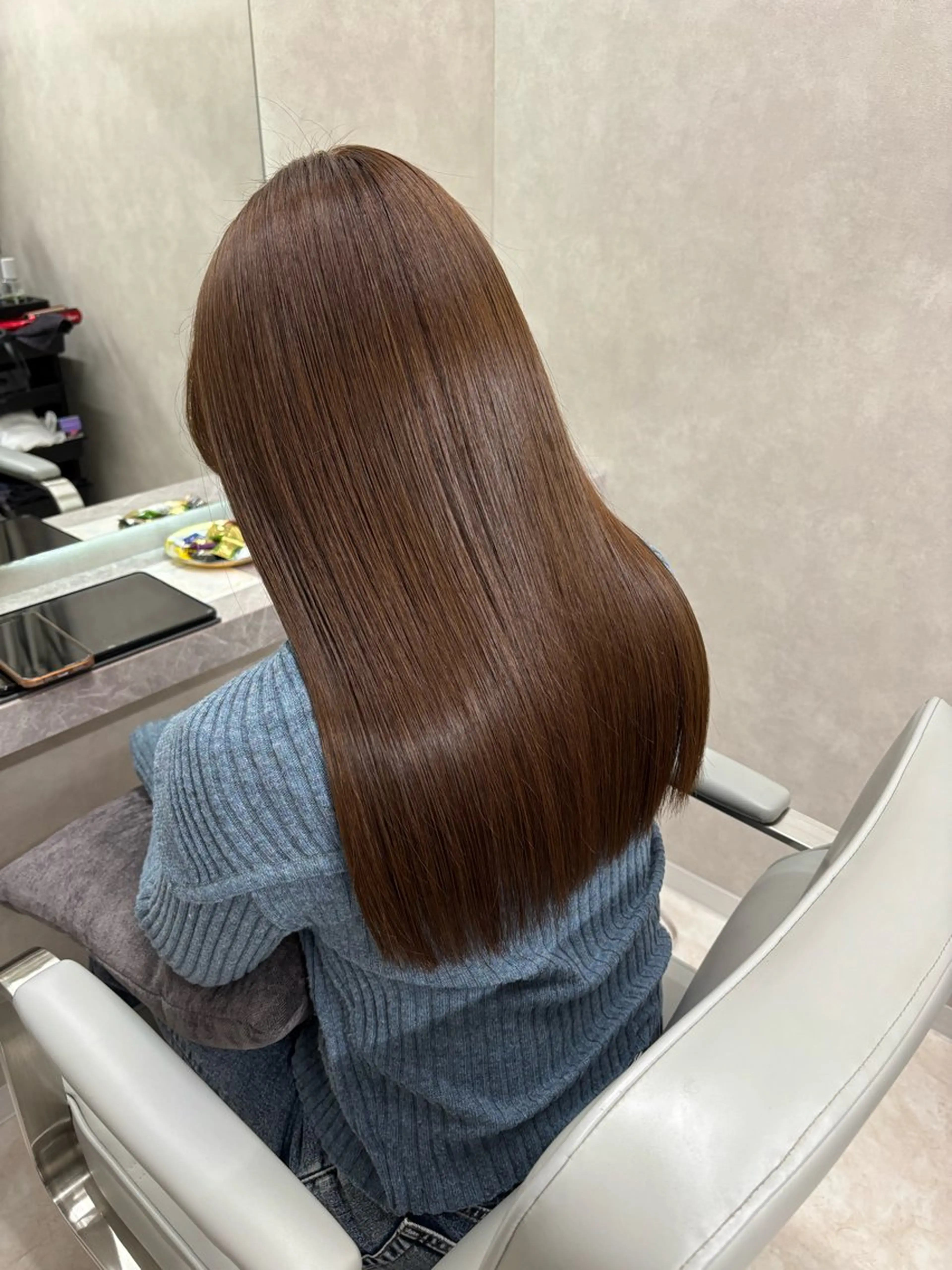 ロング カット ヘアカラー トリートメント 韓国ヘア🇰🇷/ 巻き髪/MAAYAのヘアスタイル