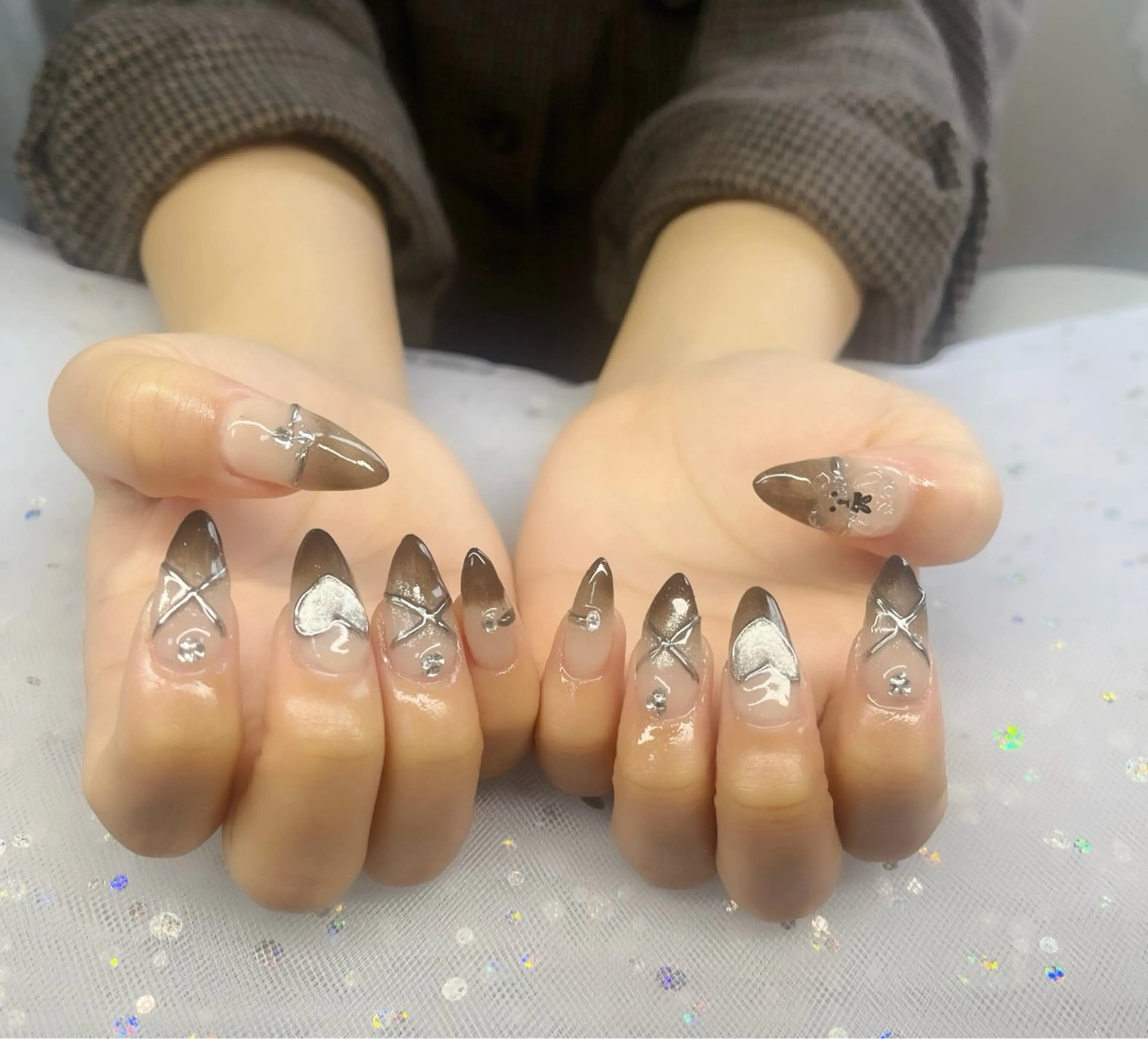 ネイル ハイネイル 自宅サロンのネイルデザイン
