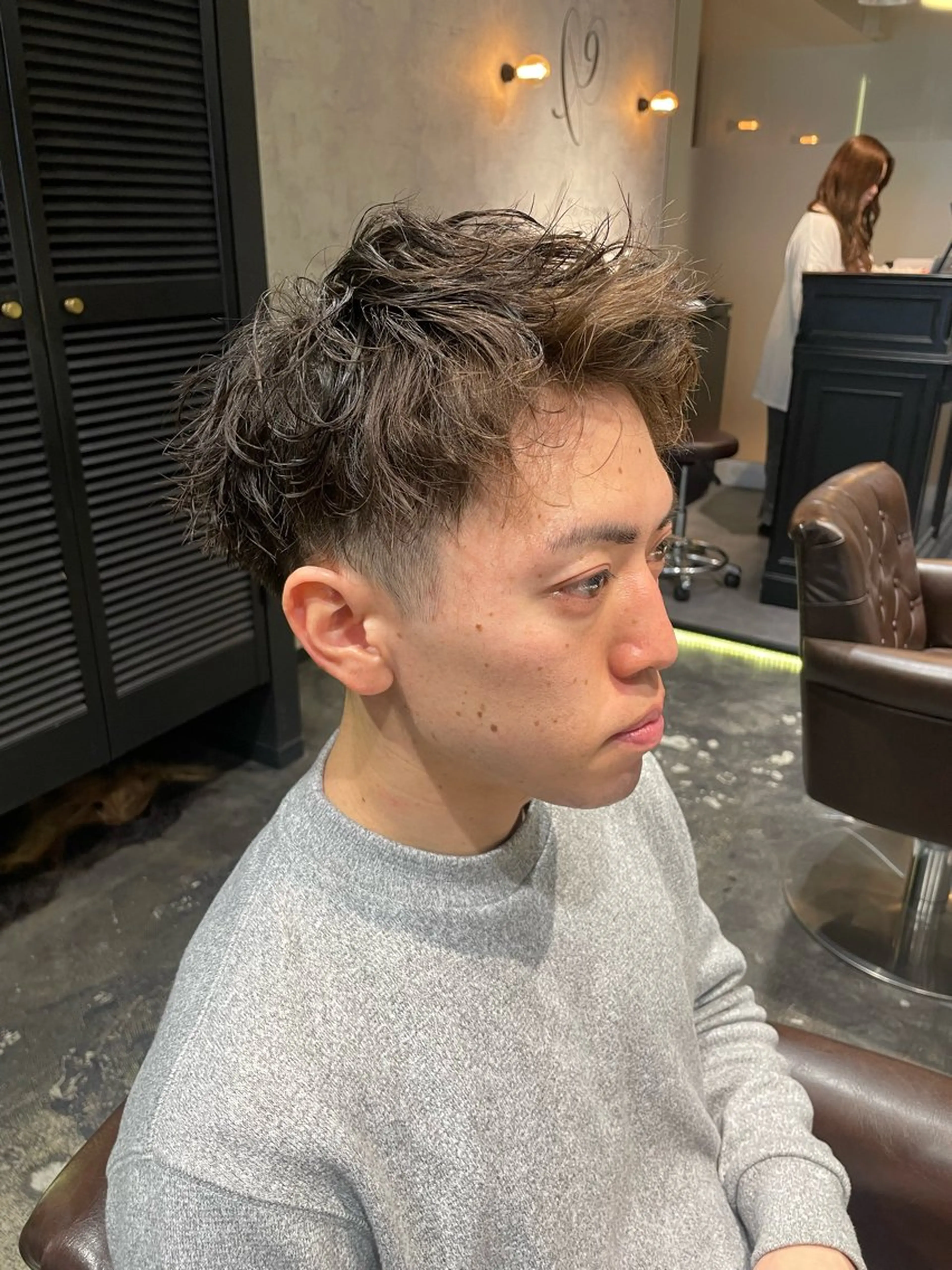 パーマ メンズ カット パーマ 💈メンズ職人 ルキト💈のヘアスタイル