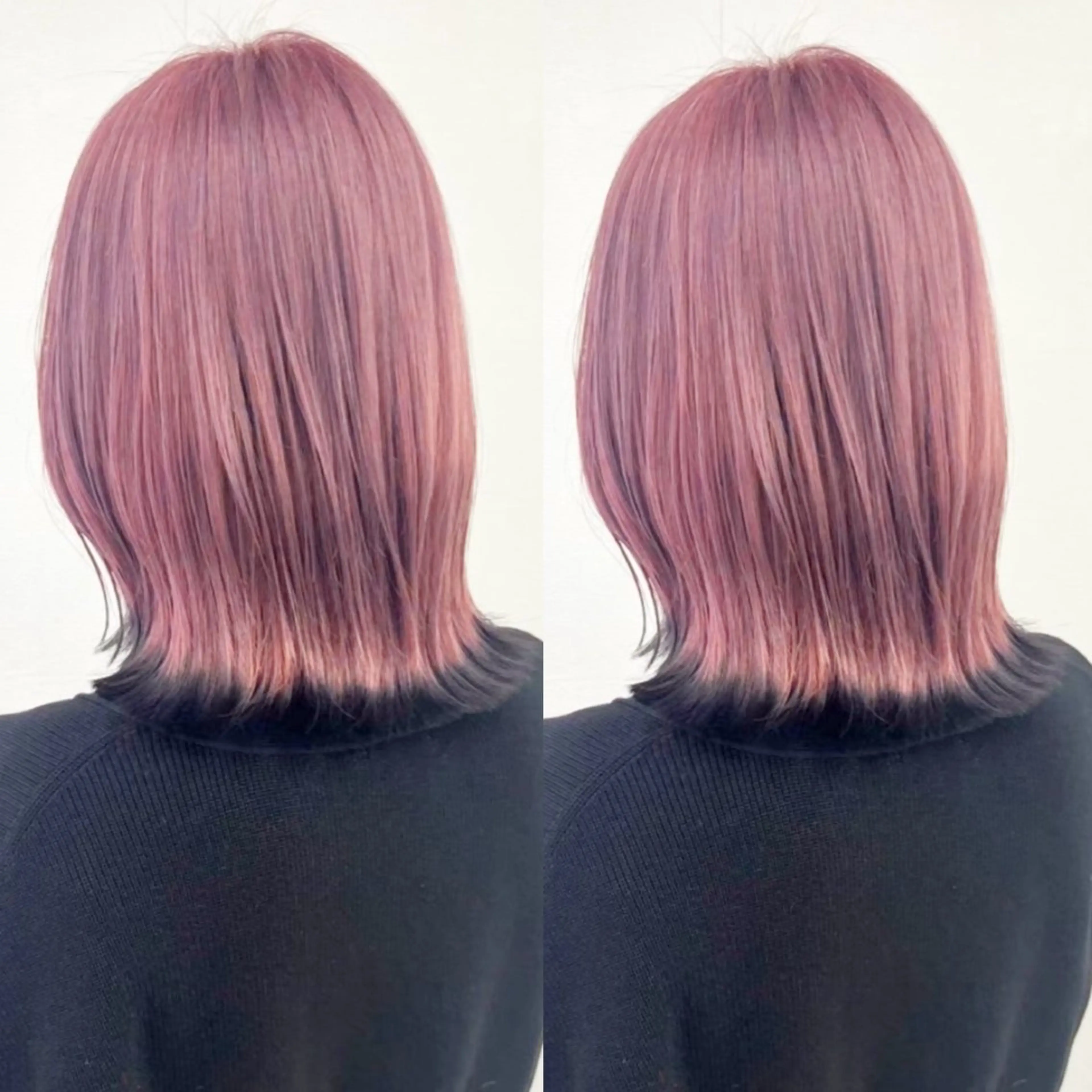 ミディアム カラー ヘアカラー トリートメント ハイトーン🎀 暖色系カラー🎀愛美のヘアスタイル