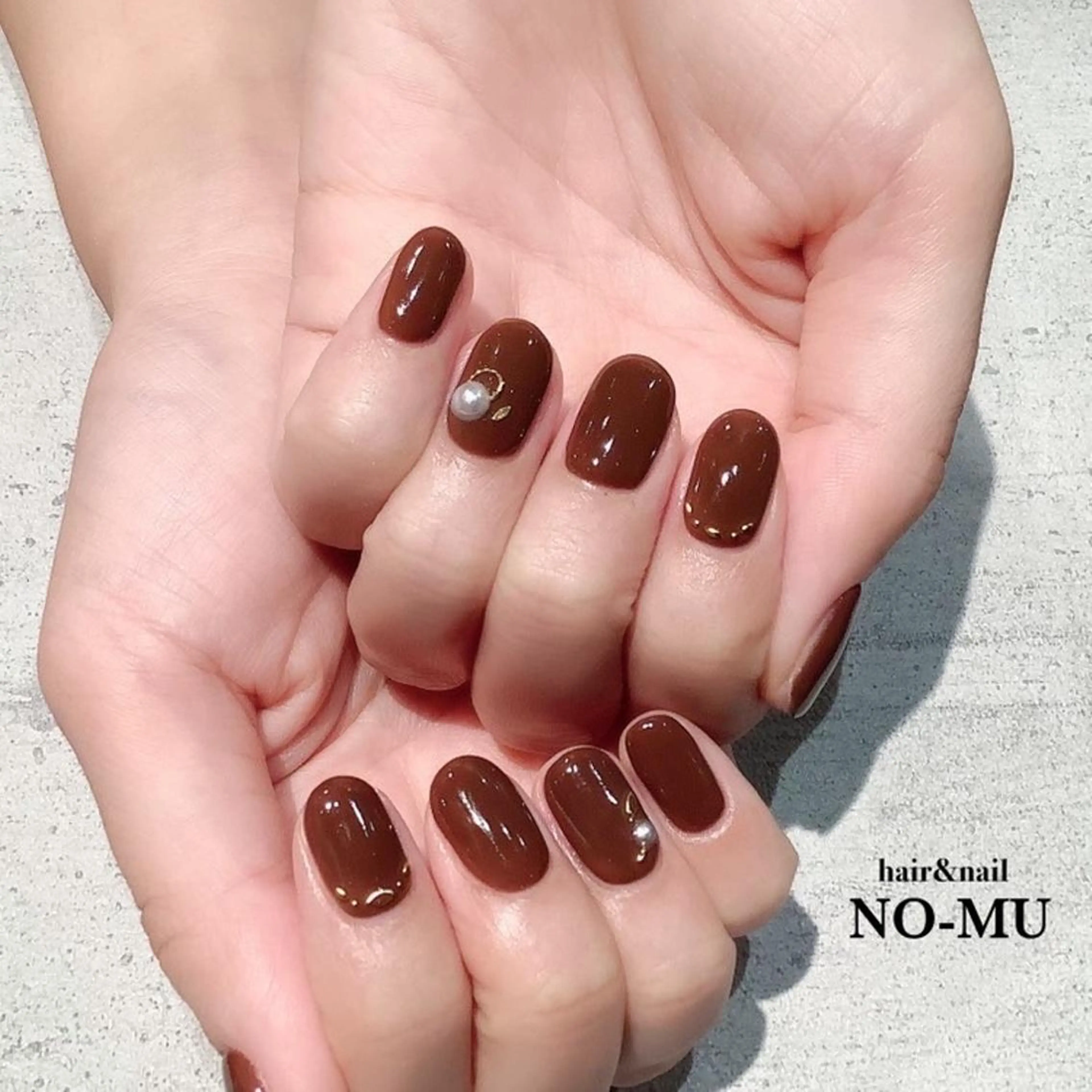 ネイル ストーンネイル ハンドネイル hair＆nail NO-MUのネイルデザイン