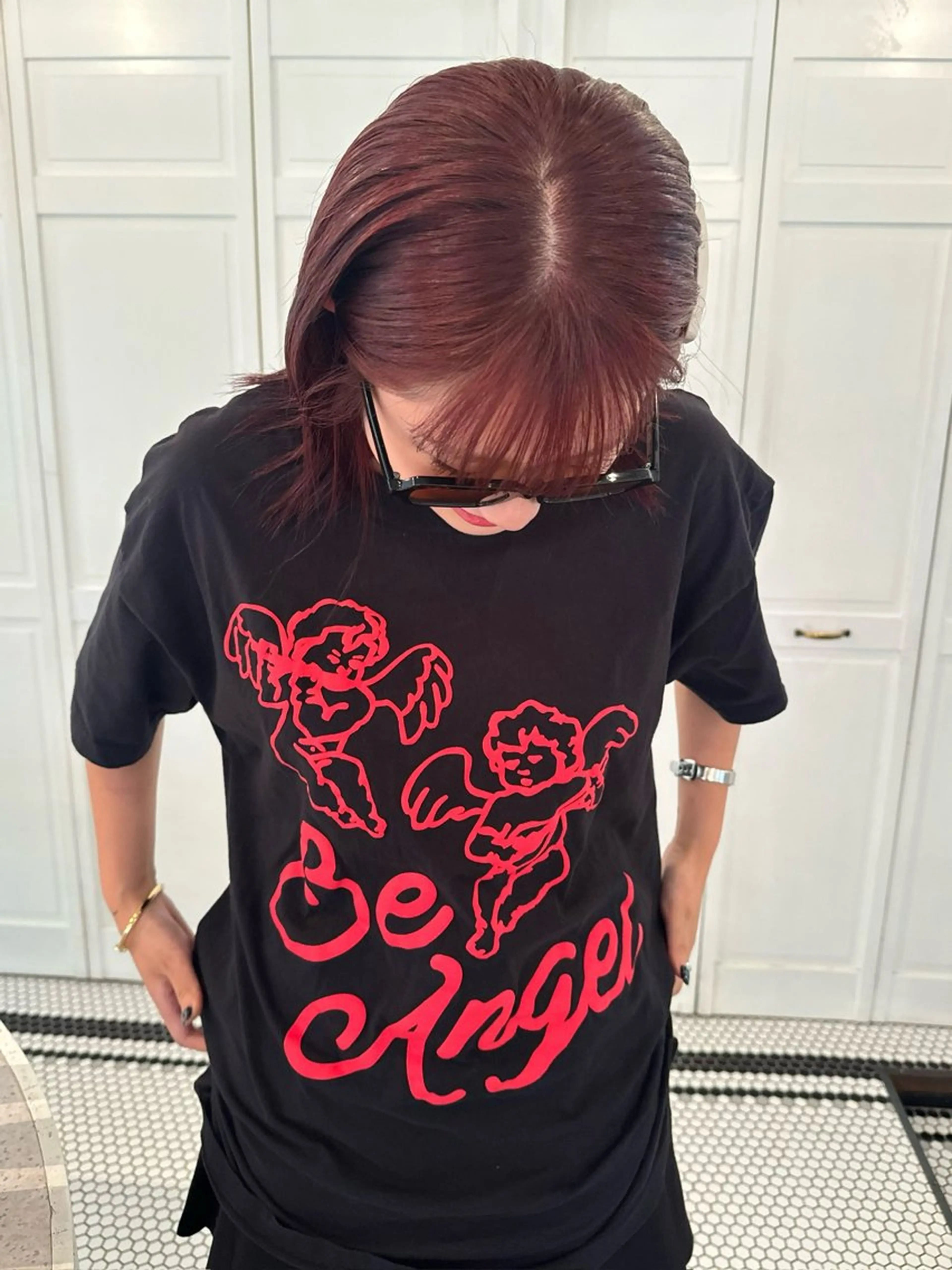 カラー ヘアカラー ブリーチカラー🎀 韓国風/寺門美優のヘアスタイル