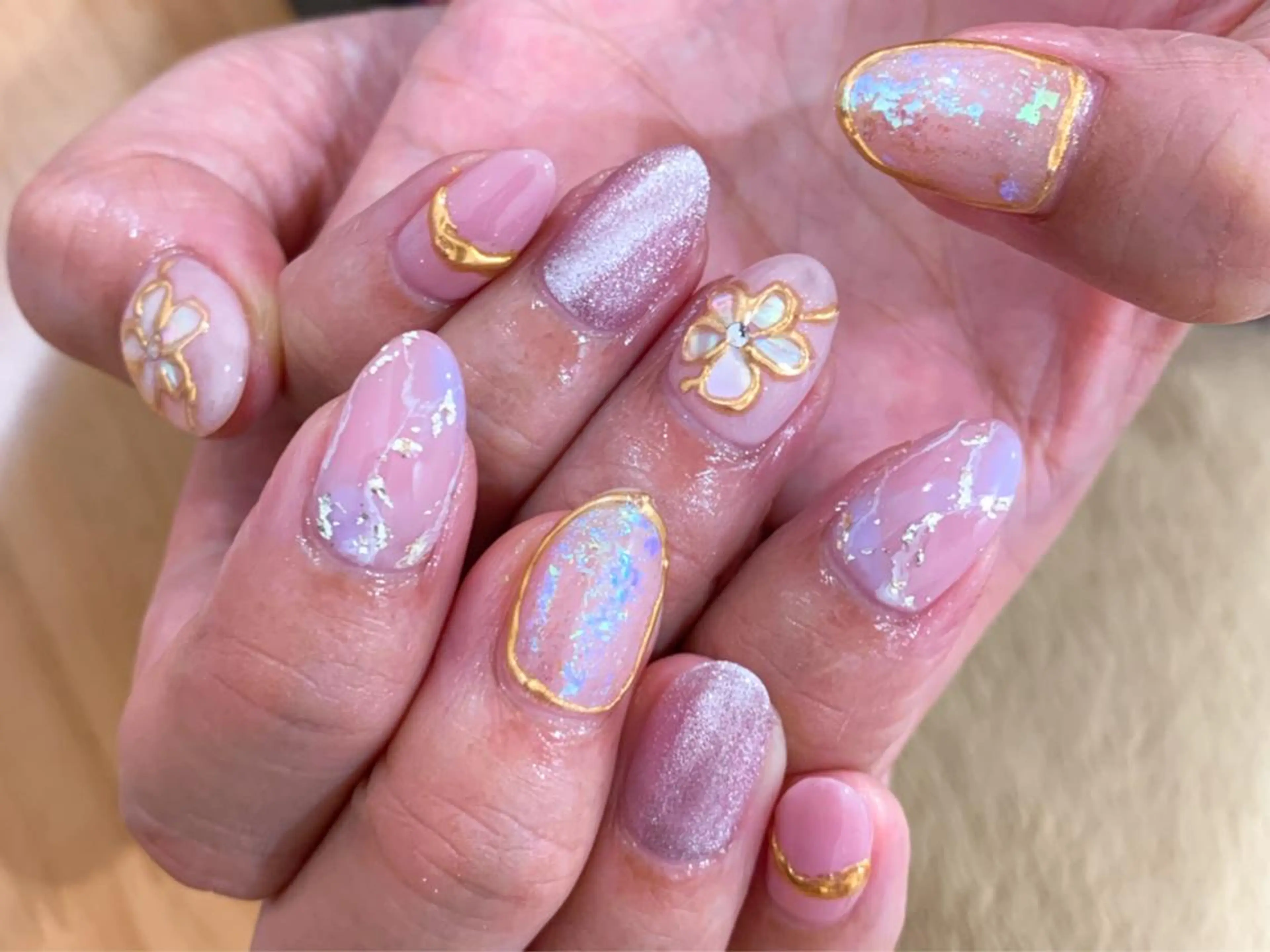 ネイル アートネイル 持ち込み ハンドネイル 中川 愛理のネイルデザイン