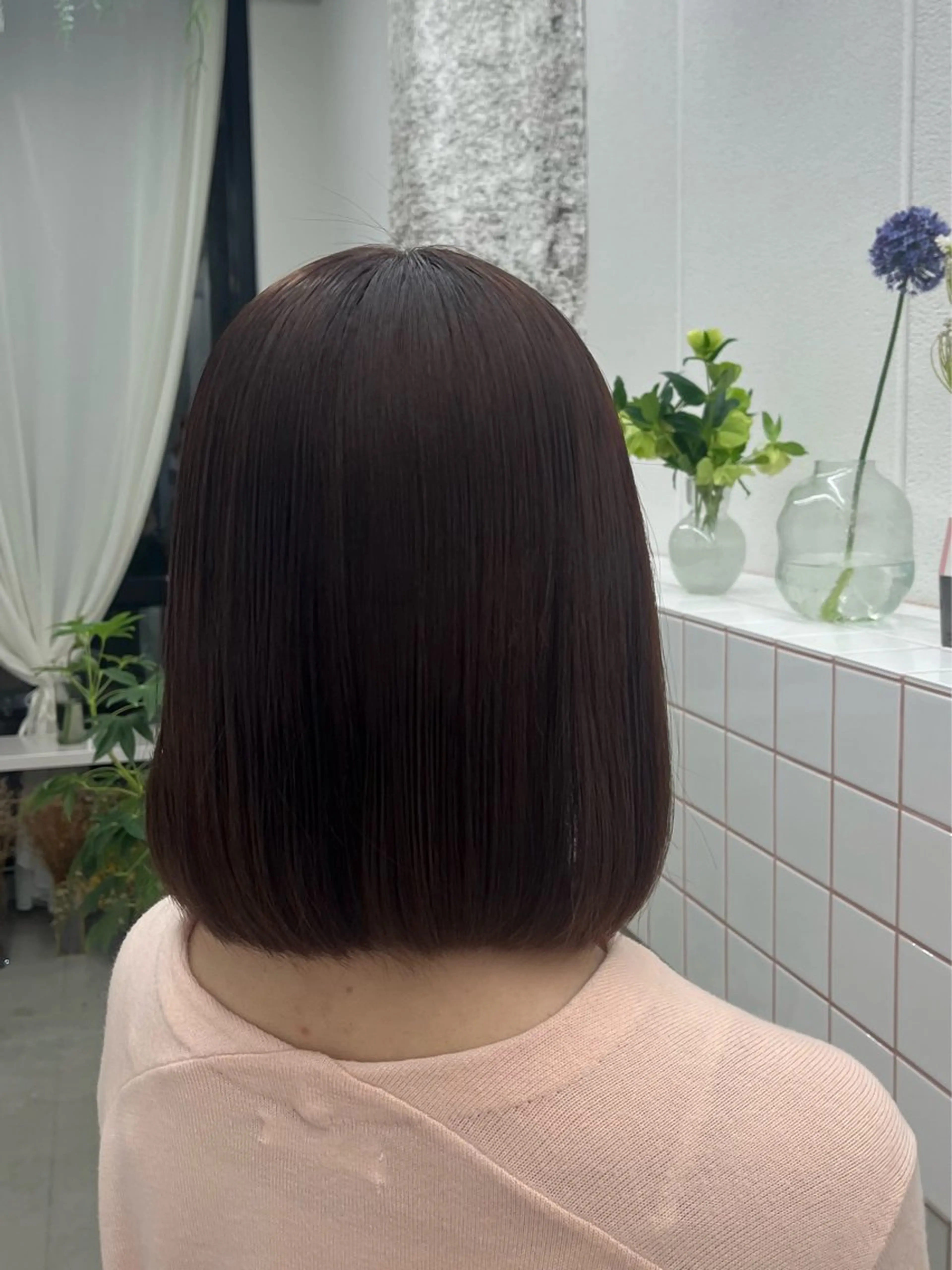 ショート カラー ヘアカラー トリートメント 🌼花屋併設🌼 木下奈々望のヘアスタイル