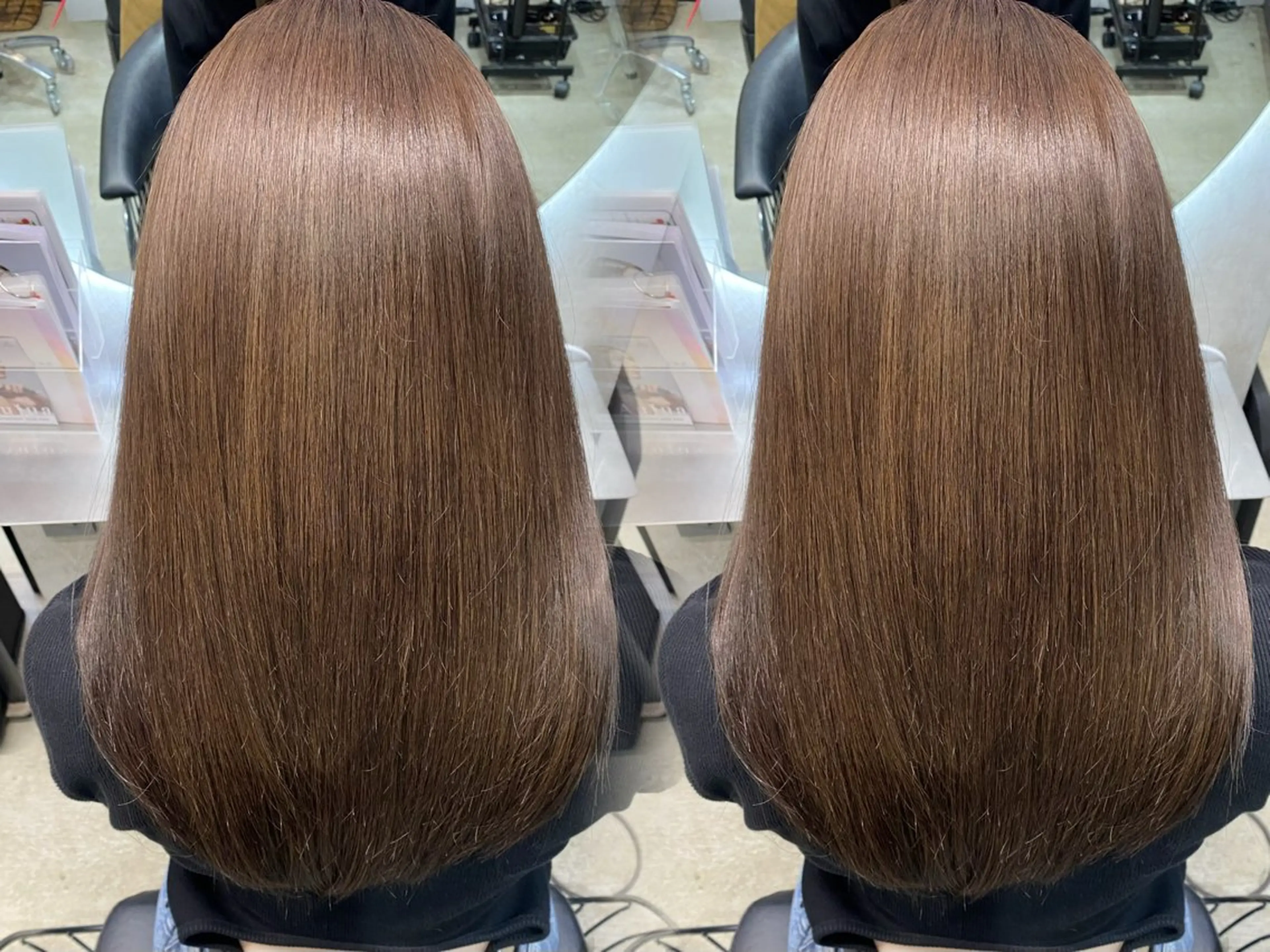 セミロング カラー 縮毛矯正 カット 縮毛矯正 トリートメント レイヤー×髪質改善✨ 渋谷/佐藤侑哉のヘアスタイル