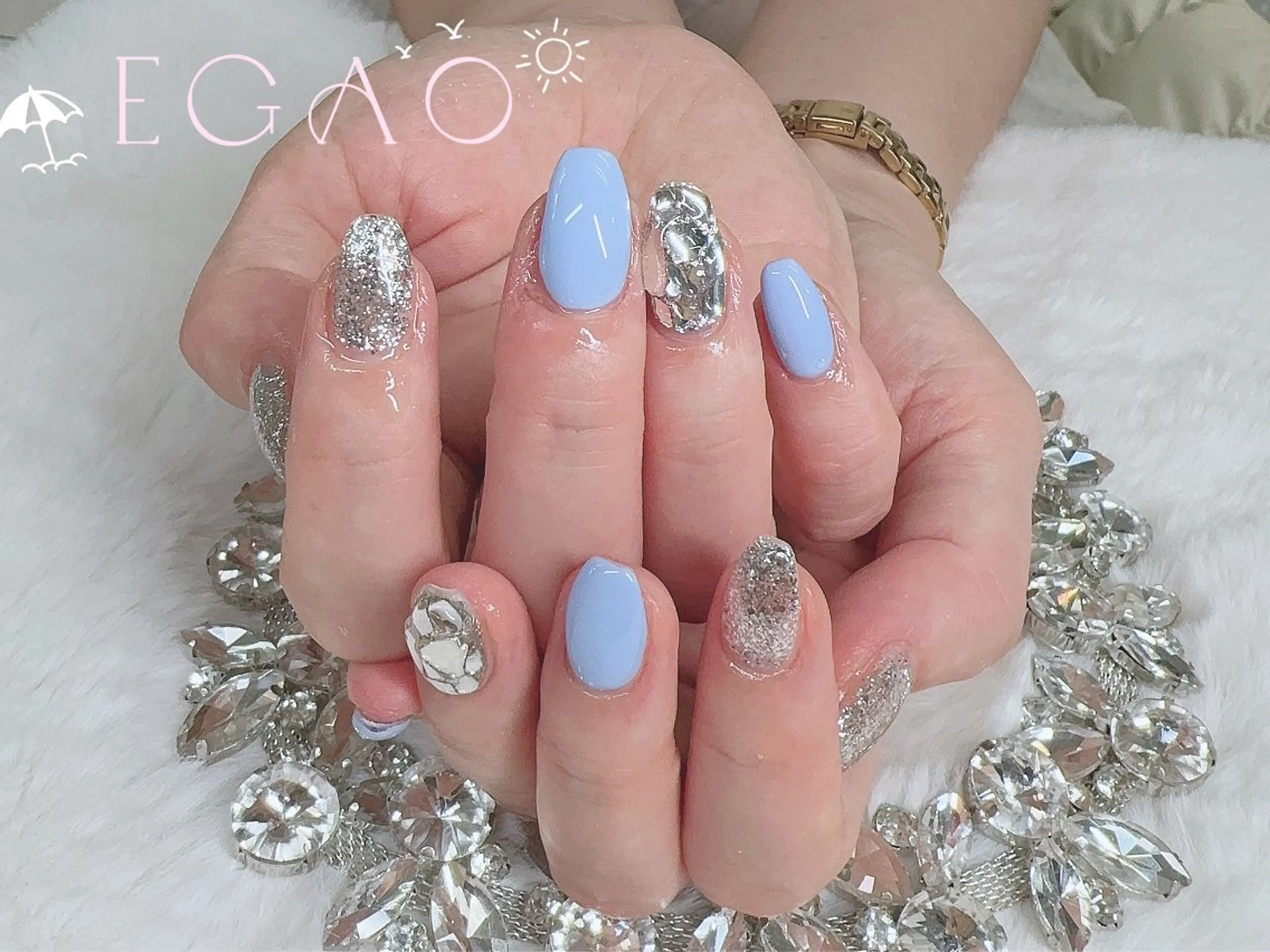 ネイル アートネイル フットネイル フレンチネイル ジェルネイル グラデーション ハンドネイル Egao Nail錦糸町店のネイルデザイン