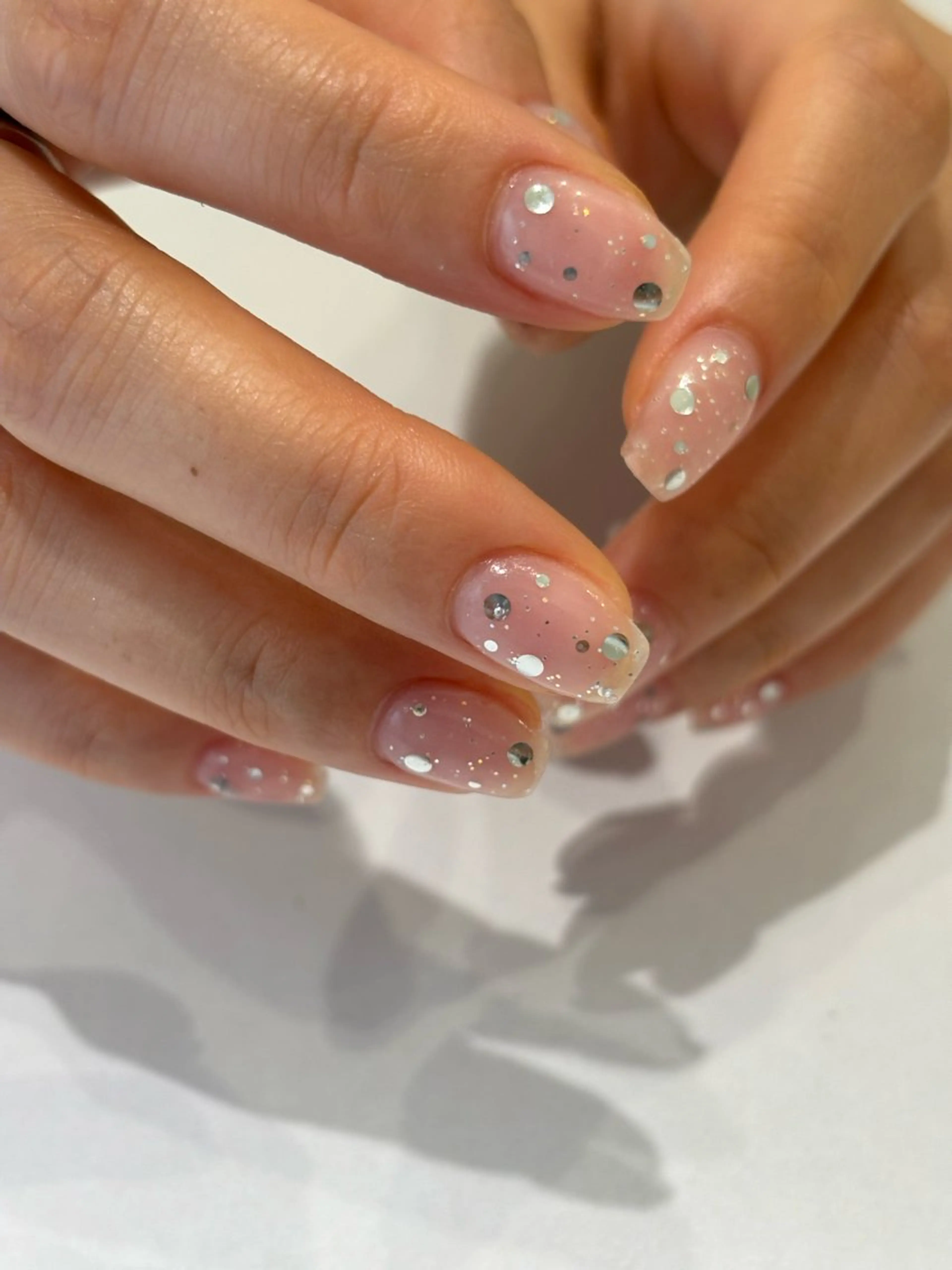 ネイル クリアネイル ホログラムネイル キラキラネイル ハンドネイル Ann nailのネイルデザイン