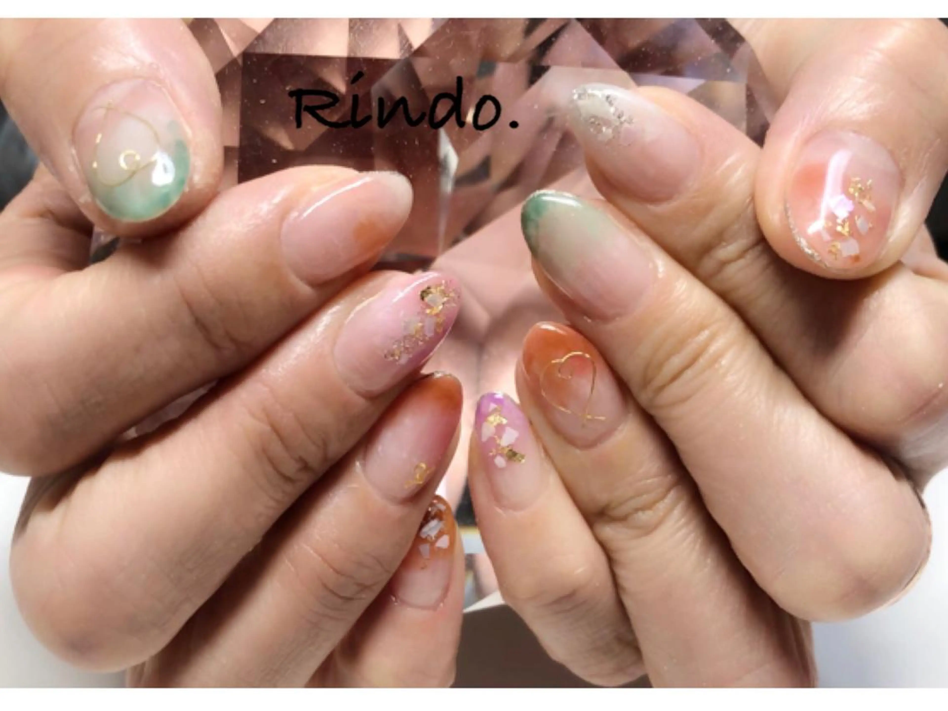 ネイル グラデーション ニュアンスネイル ハンドネイル Rindo.ネイル ♡耳つぼジュエリーのその他イメージ