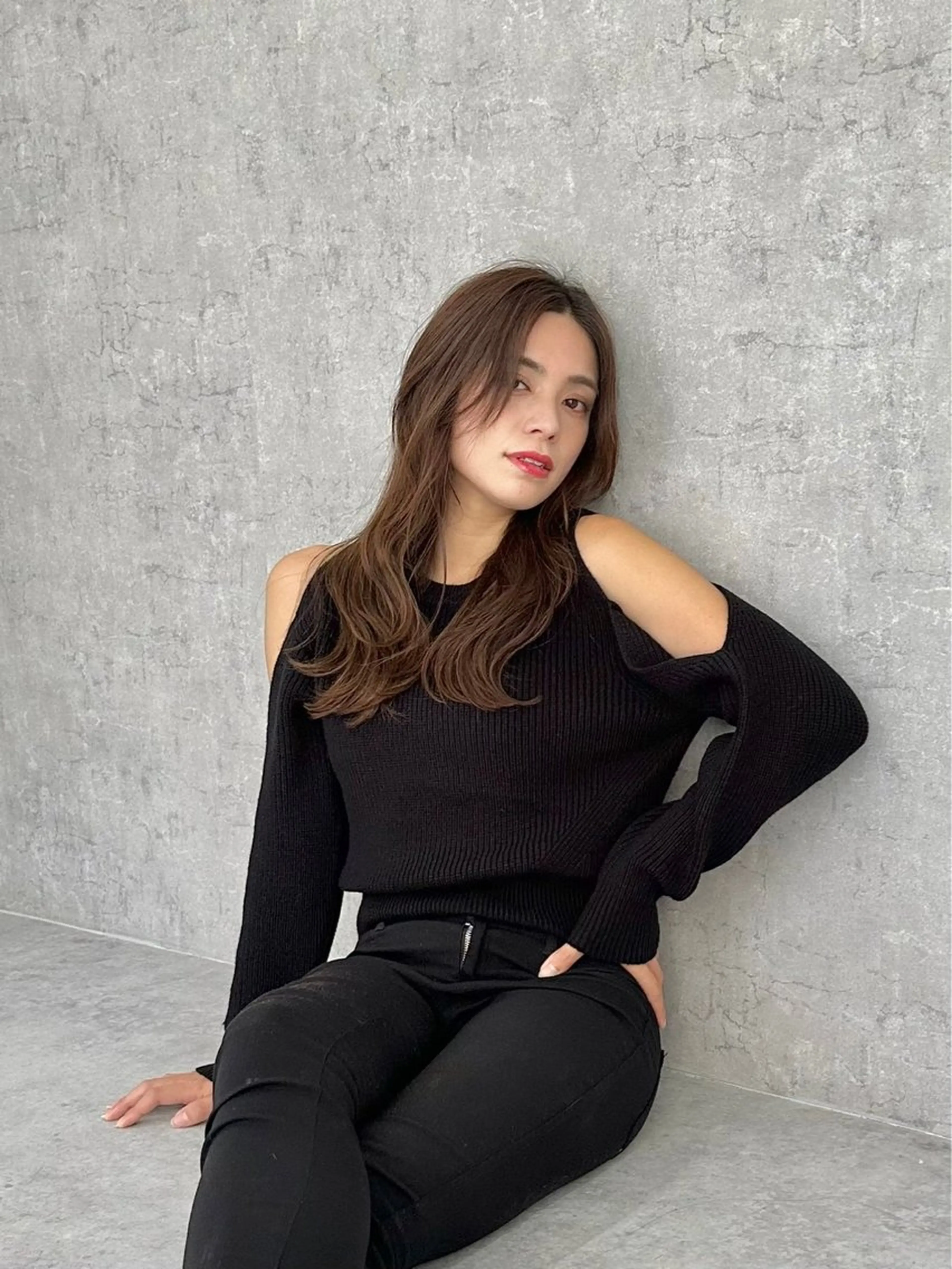 ミディアム カラー ✨️美髪✨️透明感カ ラー✨️大泉翔／店長のヘアスタイル