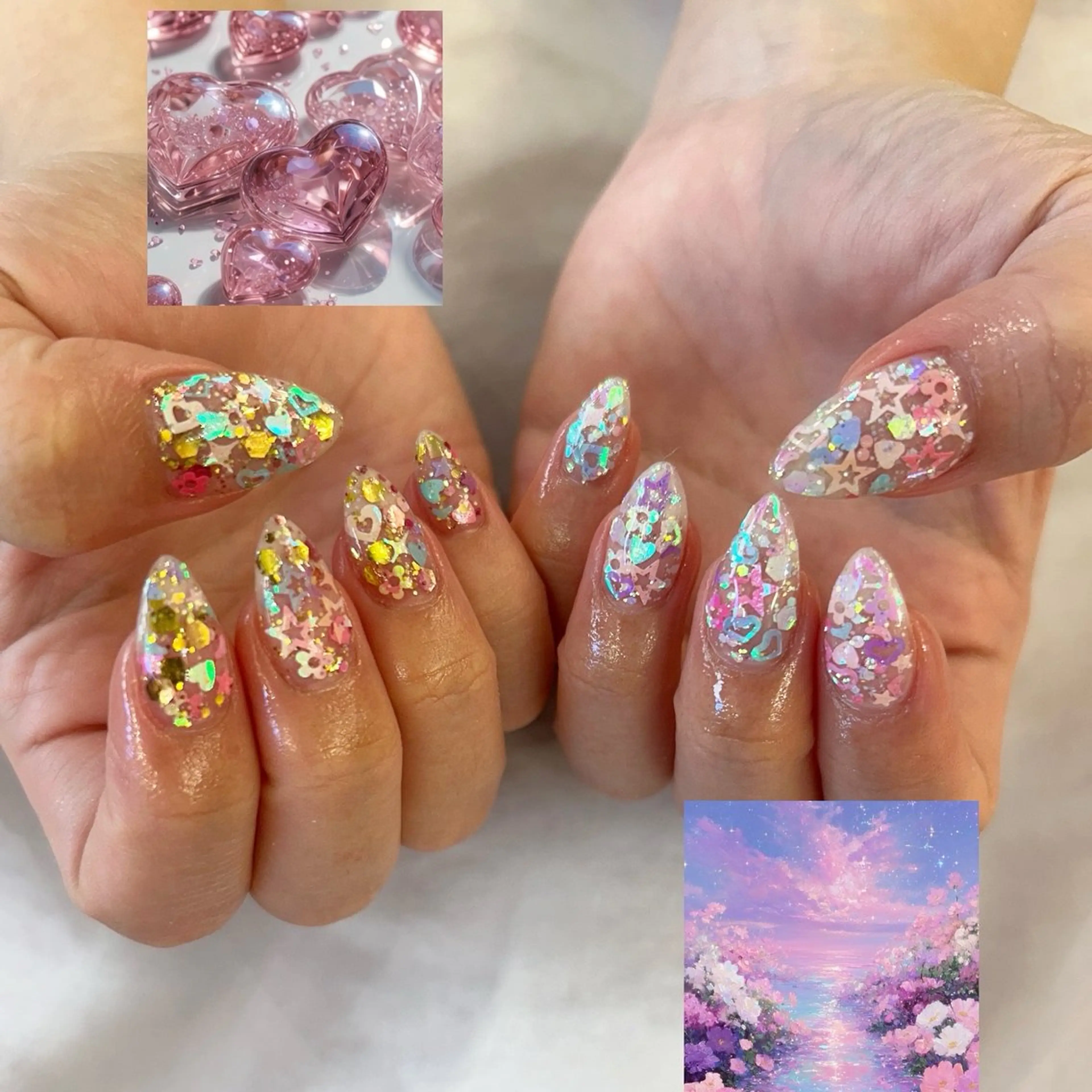 ネイル ハンドネイル FlyingSeep 🐑kaho💟🌈のネイルデザイン