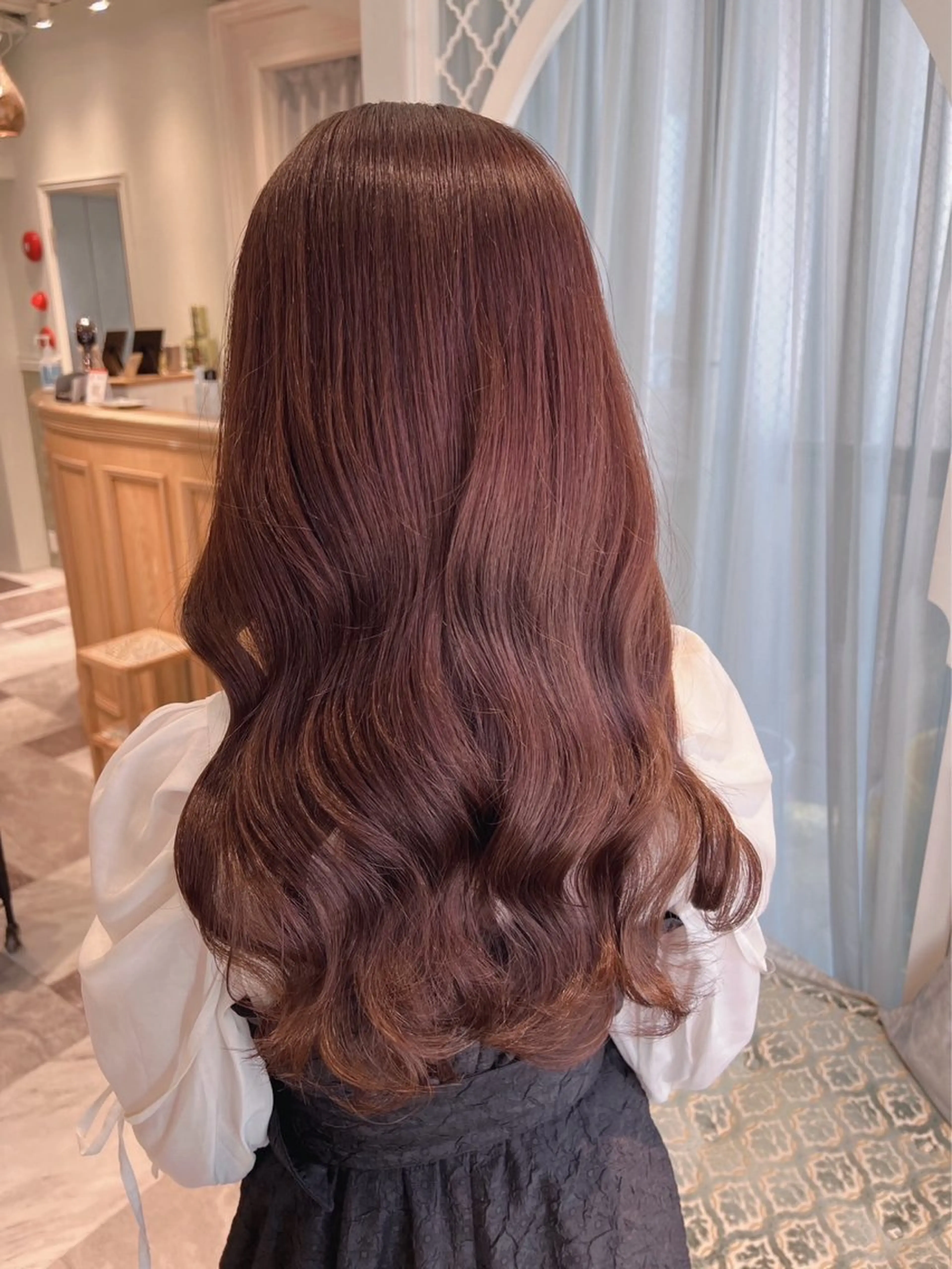 ロング ボブ ハイライト 髪質改善 Lond  robin所属・夏目唯衣/透明感 /艶カラーのヘアスタイル