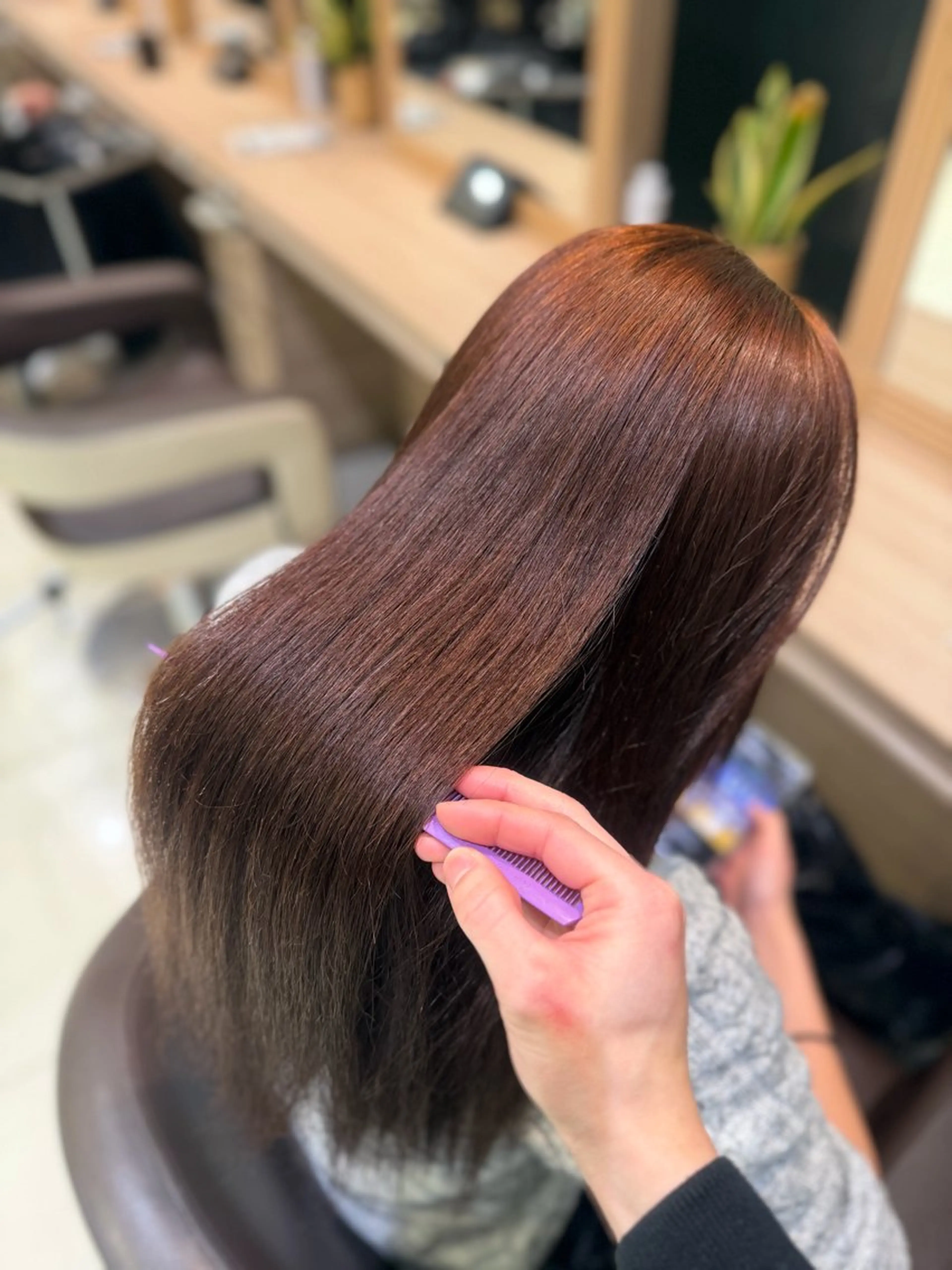 ロング カラー パーマ 髪質改善 トリートメント 極艶縮毛/髪質改善/ KOTAのヘアスタイル