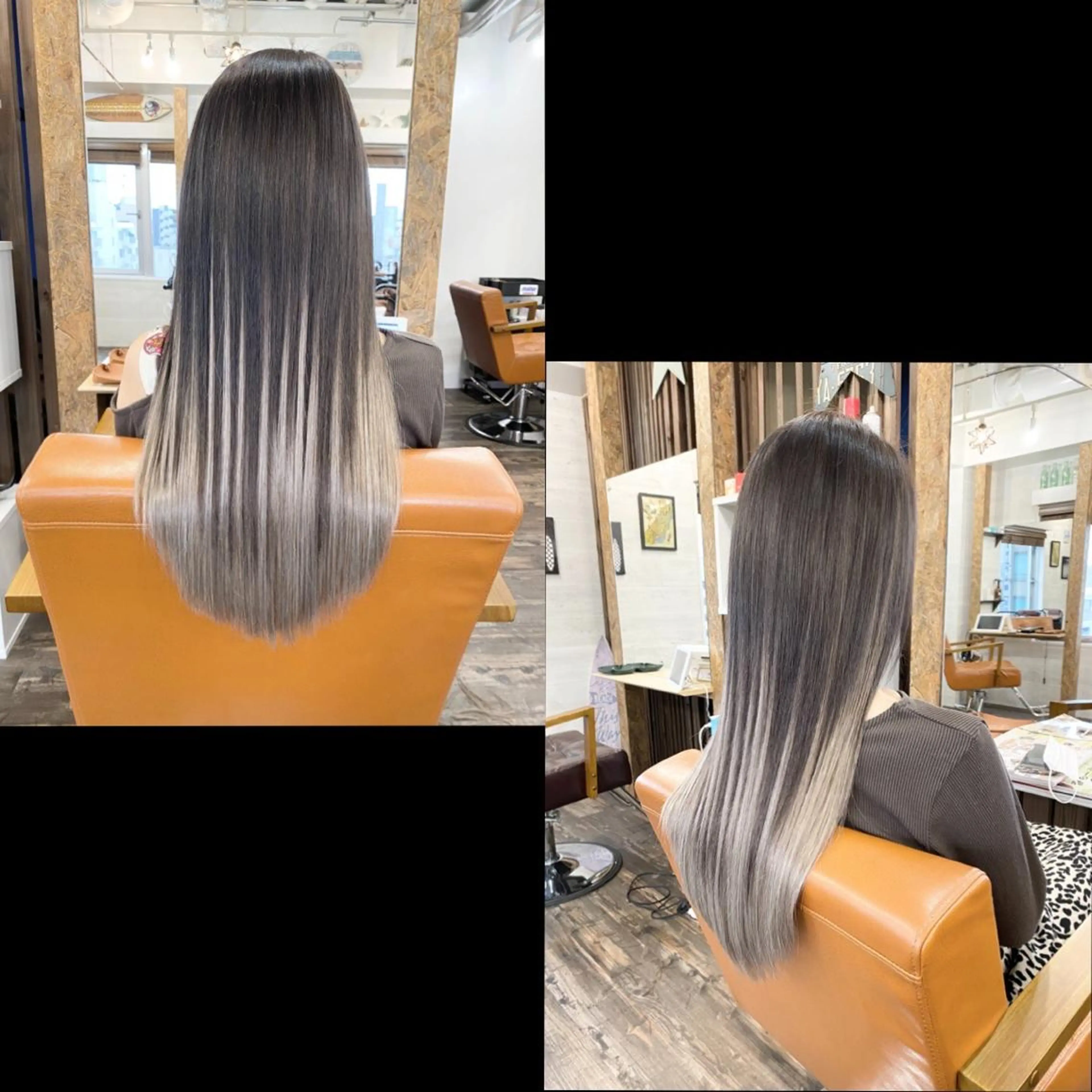 ロング カラー ✯カラー&編み込み エクステ✯池田智博✯のヘアスタイル