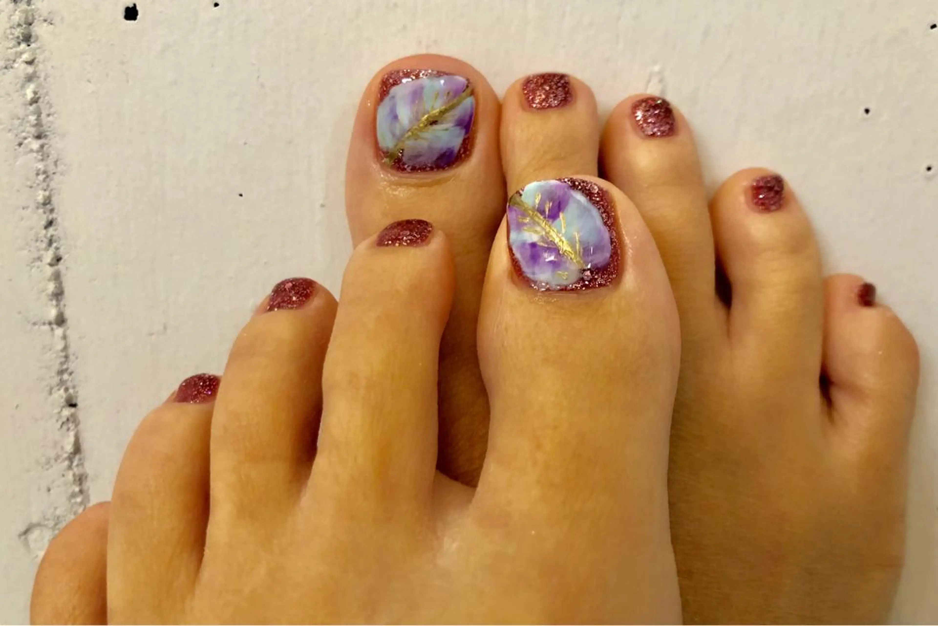 フット【選べる親指アート】の写真