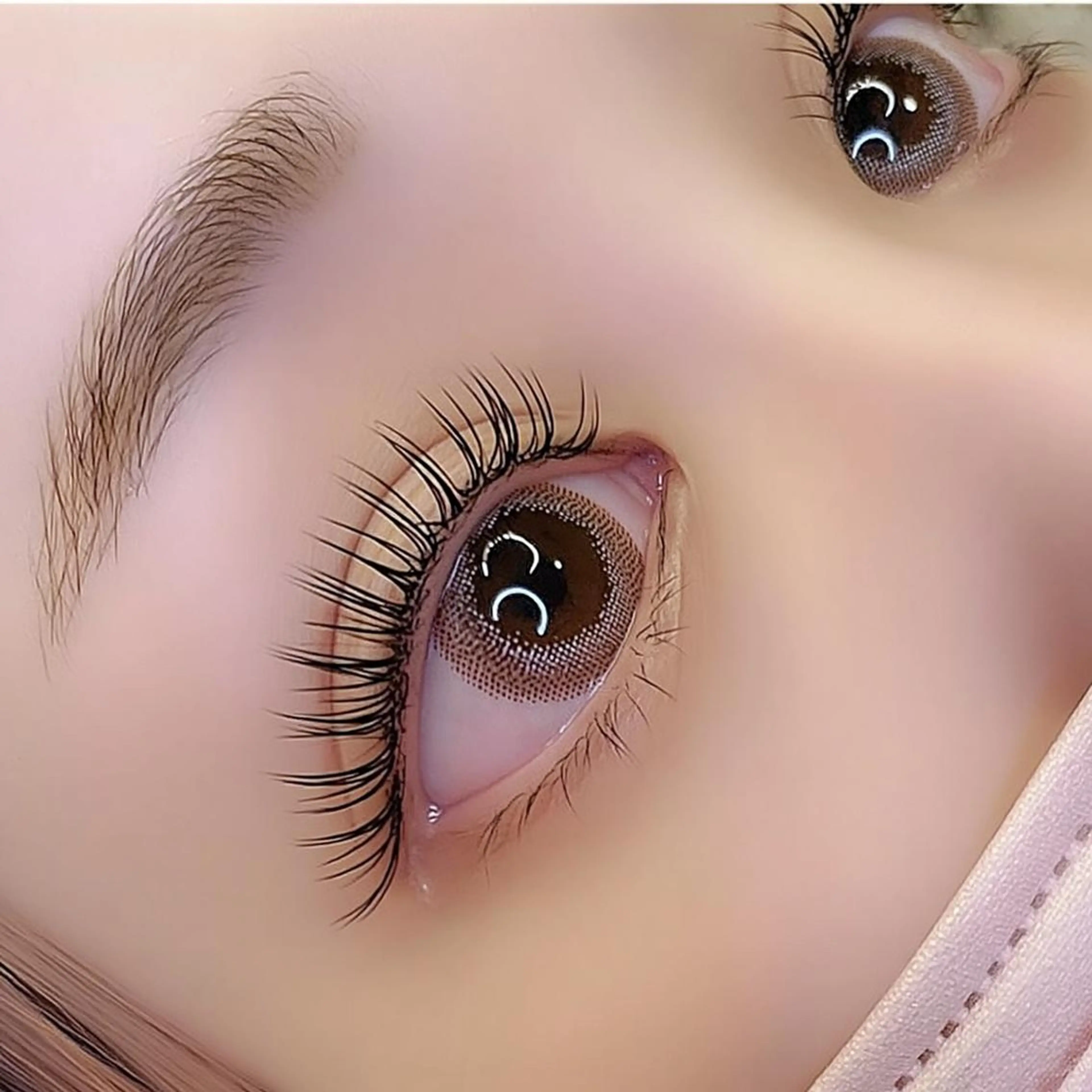 マツエク・マツパ パリジェンヌラッシュリフト まつげパーマ 一重×まつ毛パーマ マツパ 韓国風/束間マツエク /京橋SUZU🖤のマツエク・マツパデザイン