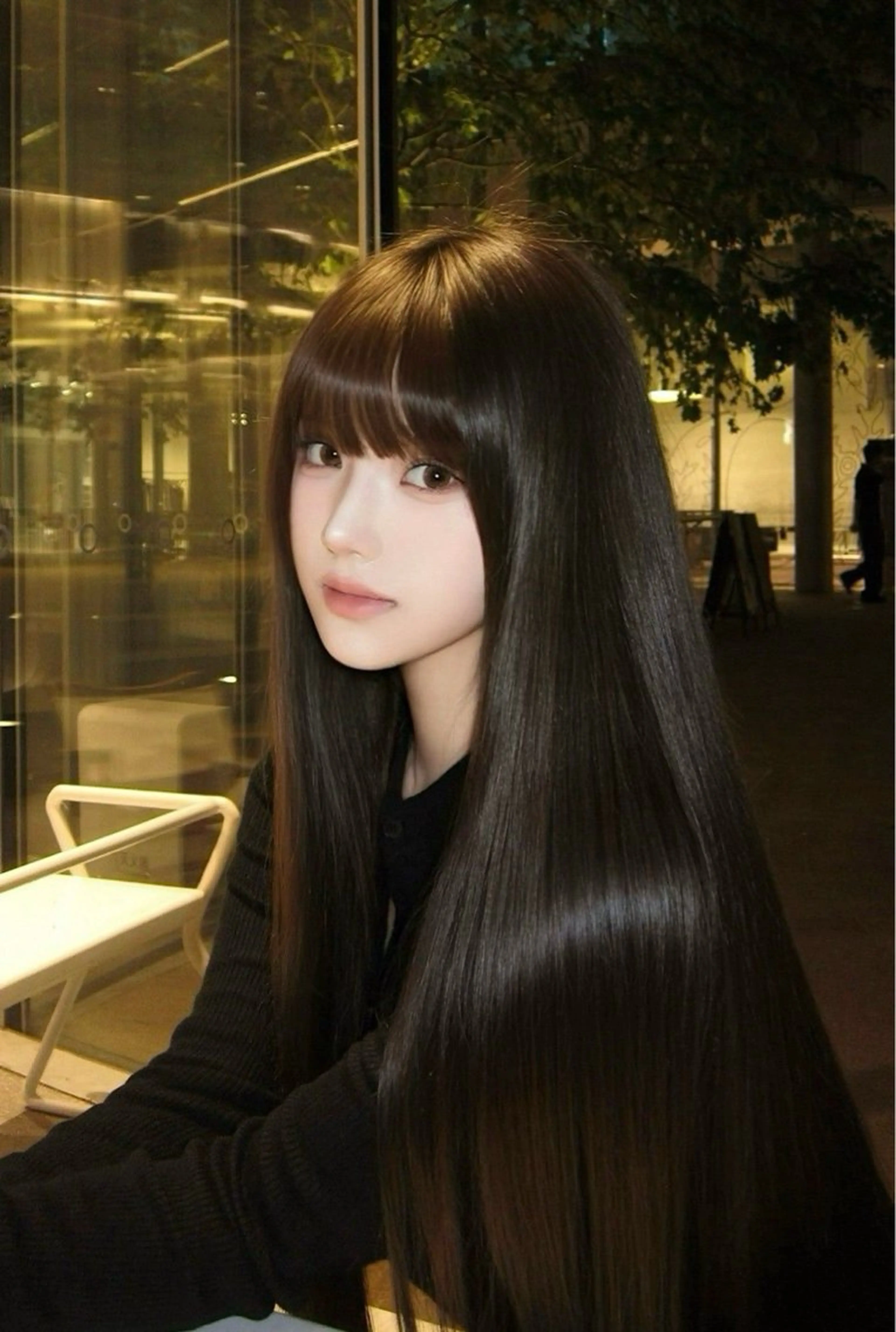 カラー 表参道˖ ࣪⊹/暗髪 /𝑹𝑰𝑶♡のヘアスタイル