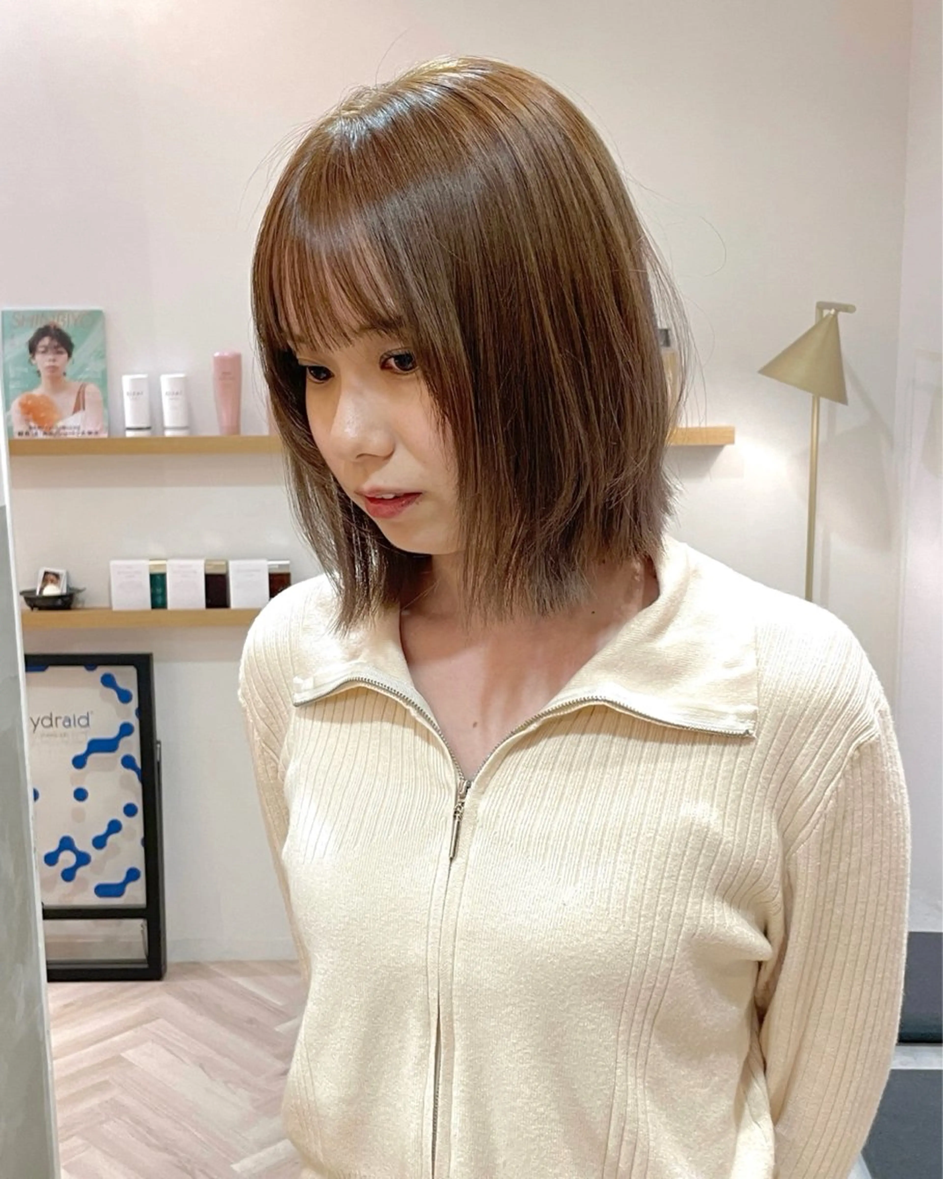 ショート 似合わせ/ベージュ /レイヤー/りほ🤍のヘアスタイル
