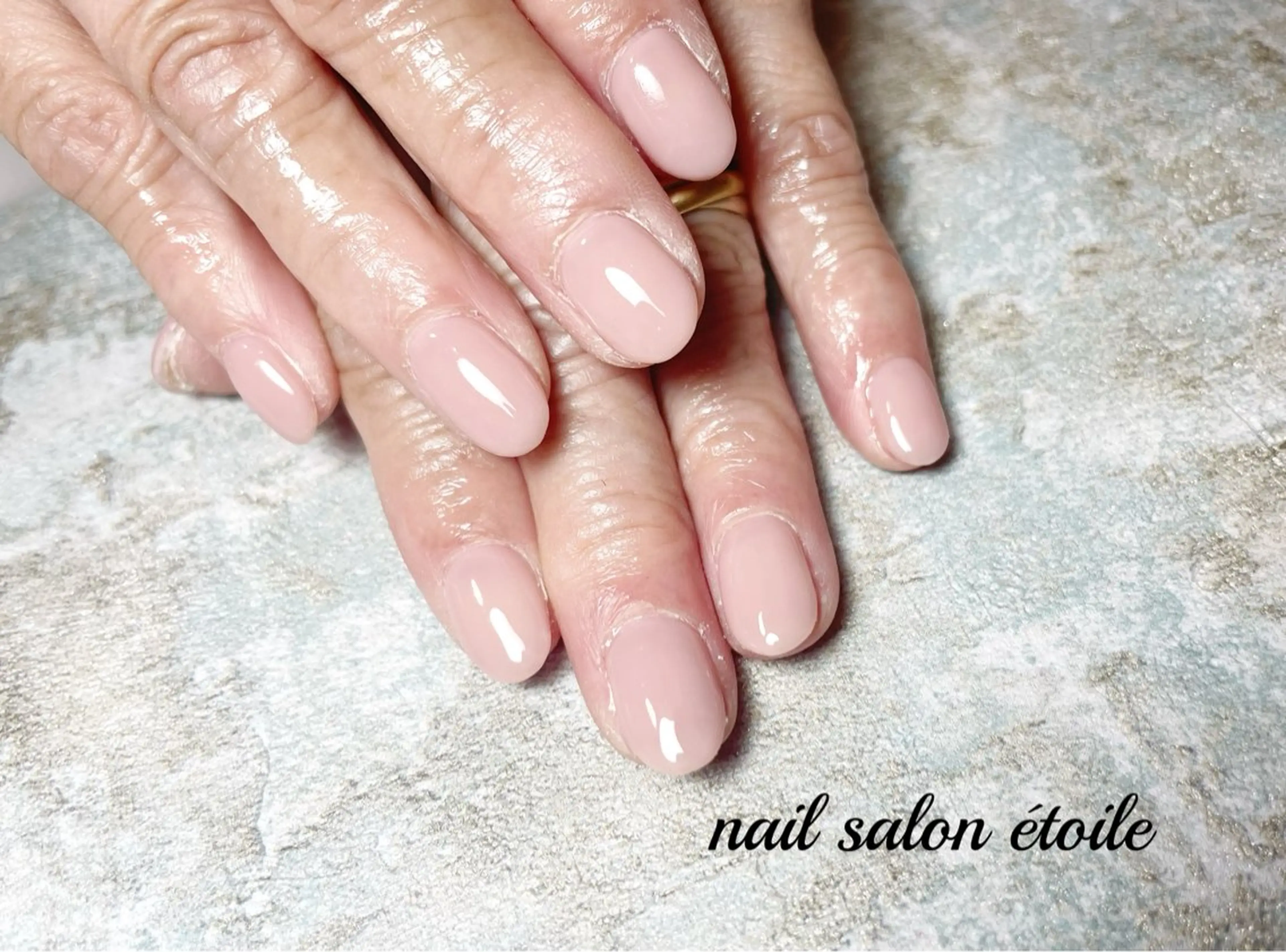 ネイル アートネイル ジェルネイル オフィスネイル ワンカラーネイル ピンク ハンドネイル nail salon étoileのネイルデザイン