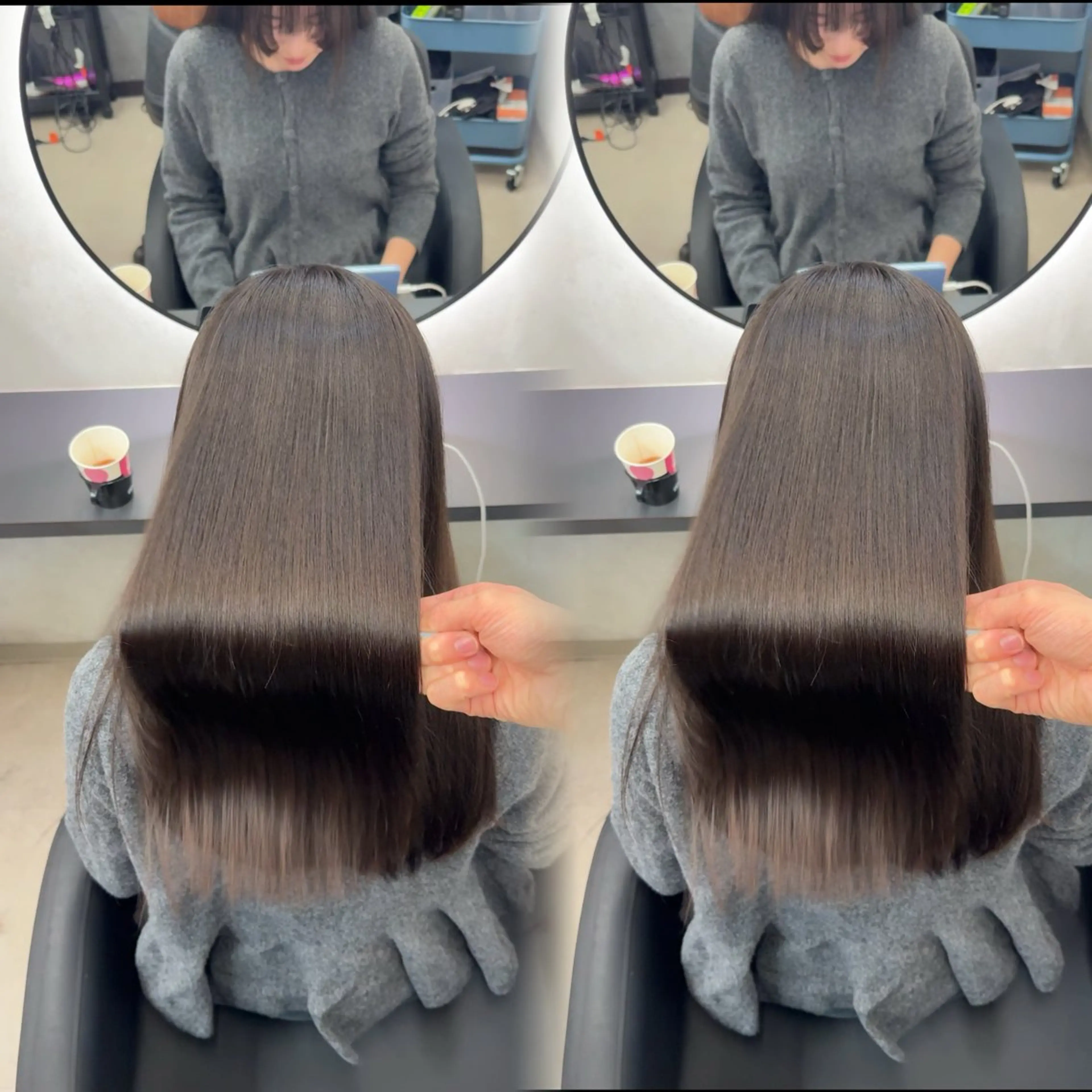 ロング カラー ヘアアレンジ カット ヘアカラー 縮毛矯正 トリートメント 新宿 /髪質改善/ 縮毛矯正/ヒュウガのヘアスタイル