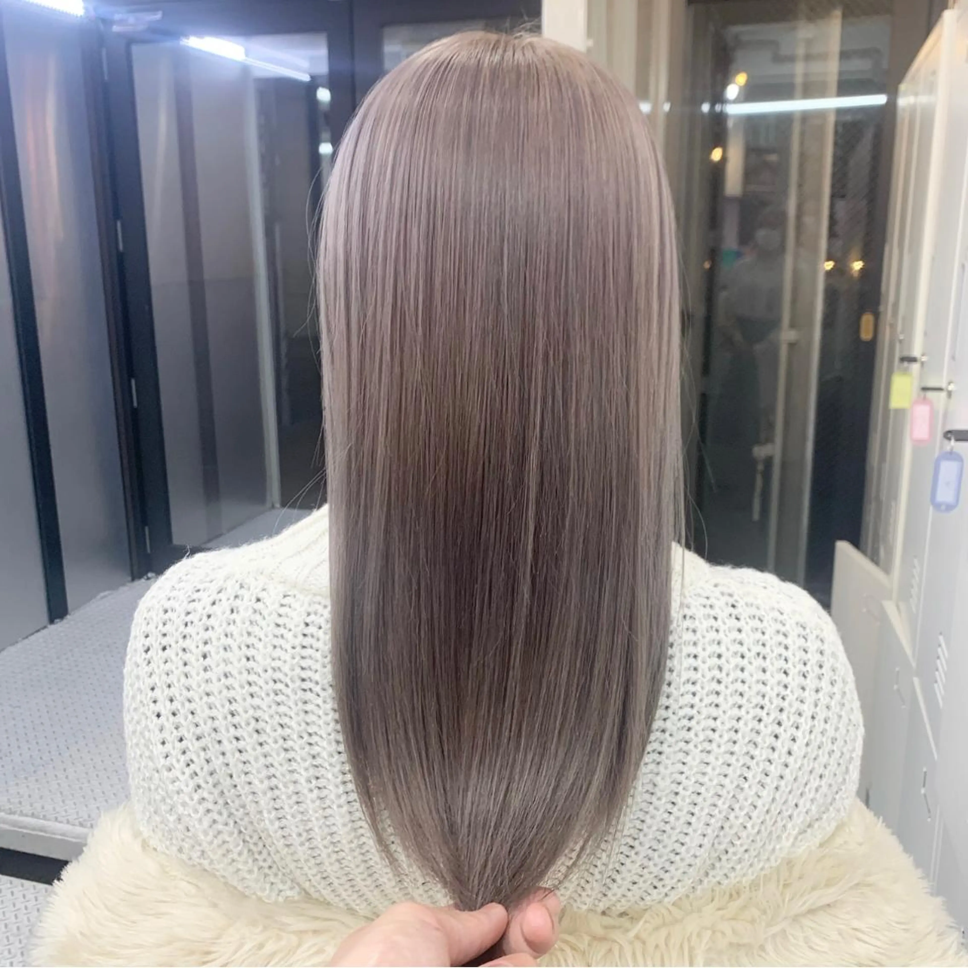 ロング カラー ヘアアレンジ ハイトーン/美髪矯正 🍃大江拓実のヘアスタイル