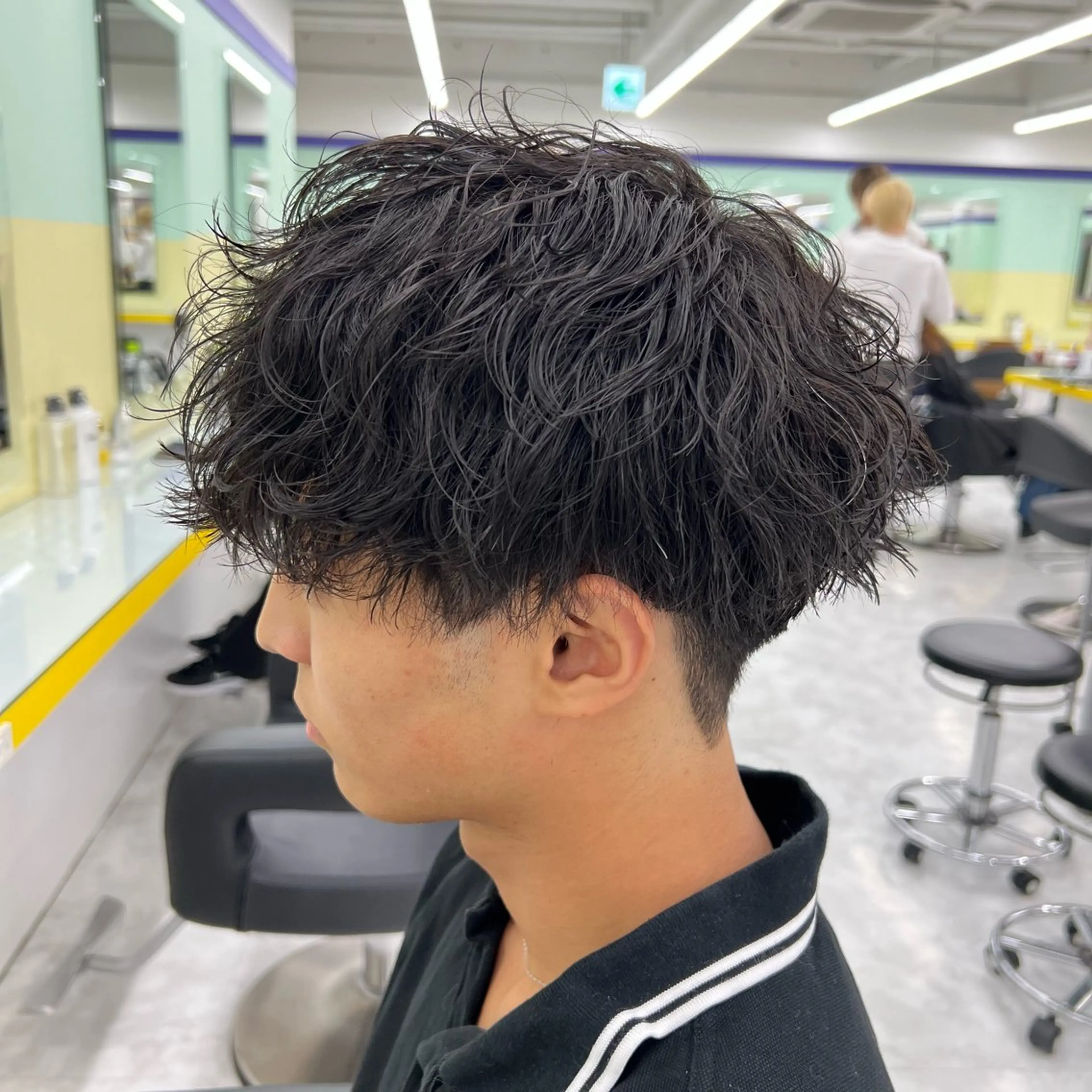 ショート カラー パーマ ヘアアレンジ メンズ キッズ アップバング センターパート メンズハイライト マッシュ メンズパーマ 🔷横浜1のパーマ 職人🔷将太郎のヘアスタイル