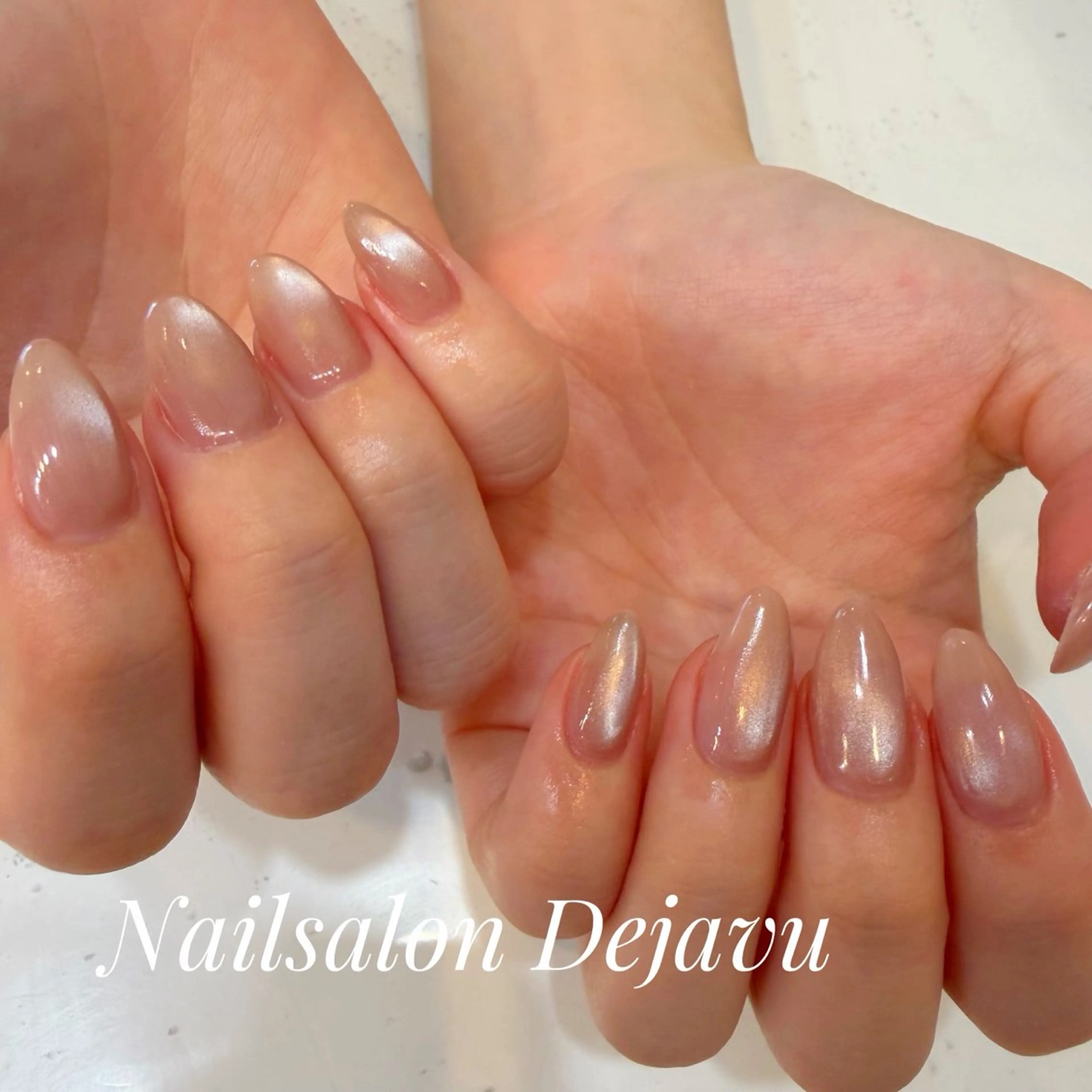 ネイル マグネットネイル ビー玉ネイル ハンドネイル Nail salon Dejavu 🌿のネイルデザイン