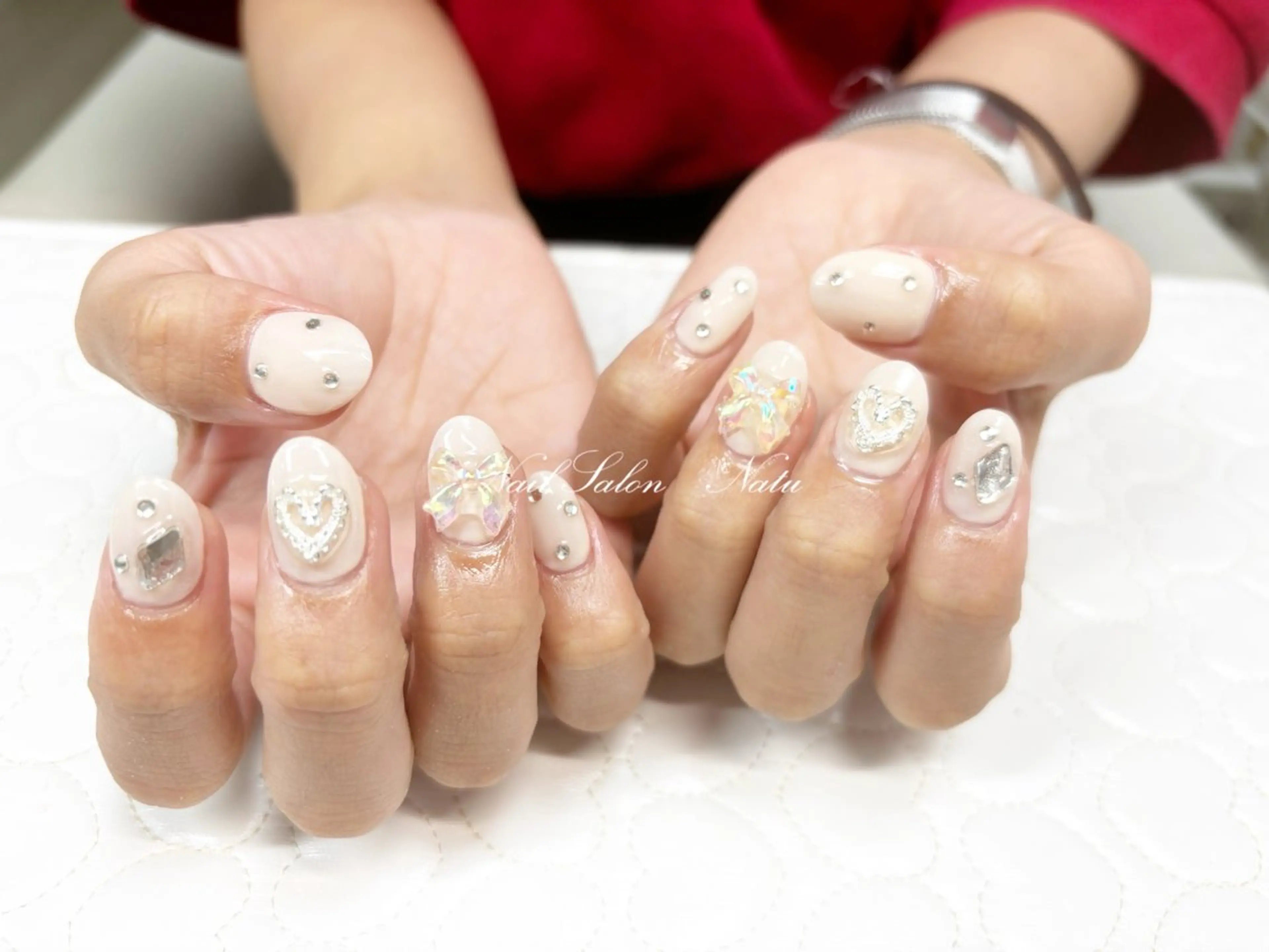 ネイル 長さ出し ショートネイル nailsalon Natuのネイルデザイン
