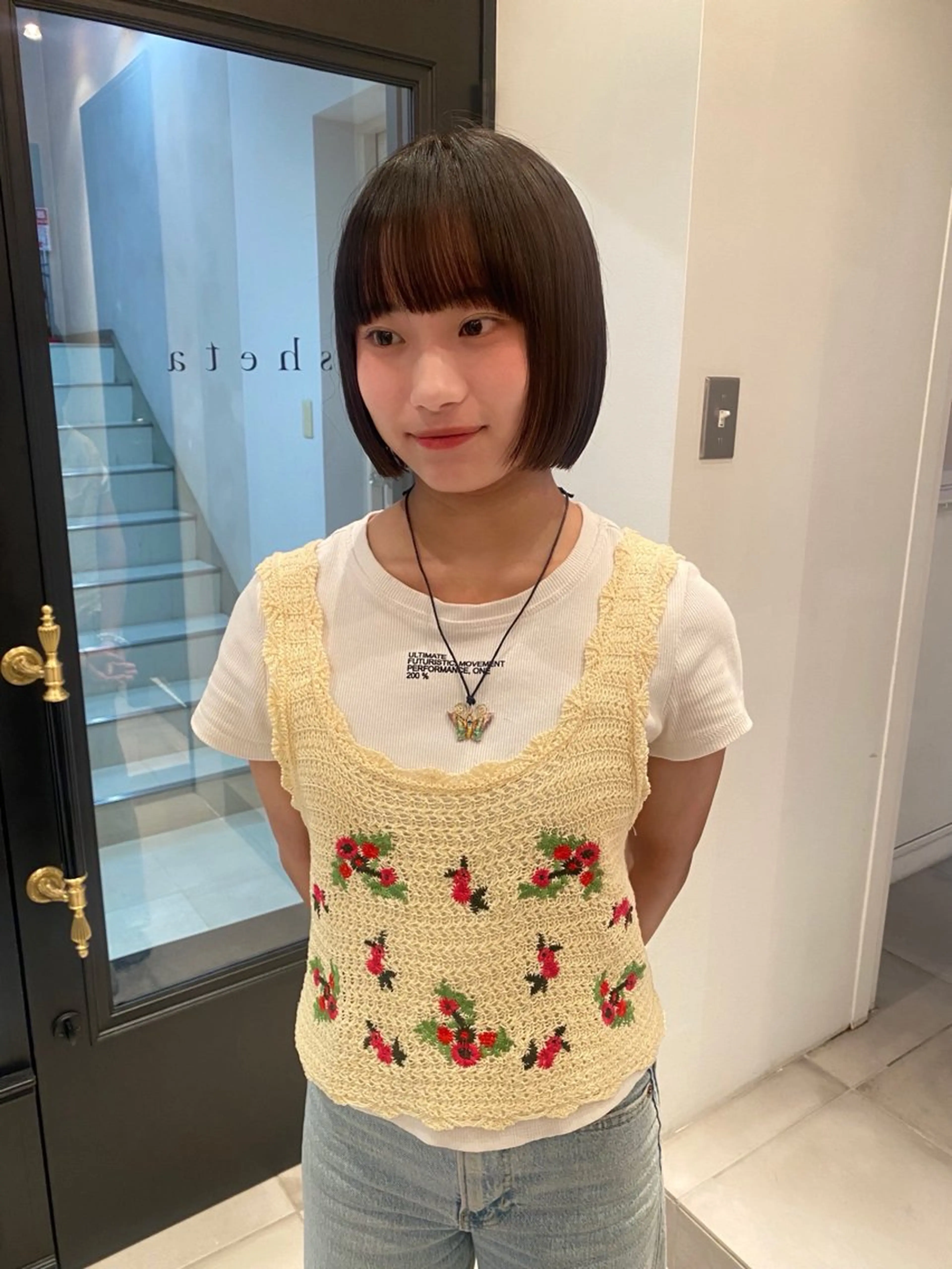 ショート カット riria/ボブ /透明感カラー🎀のヘアスタイル