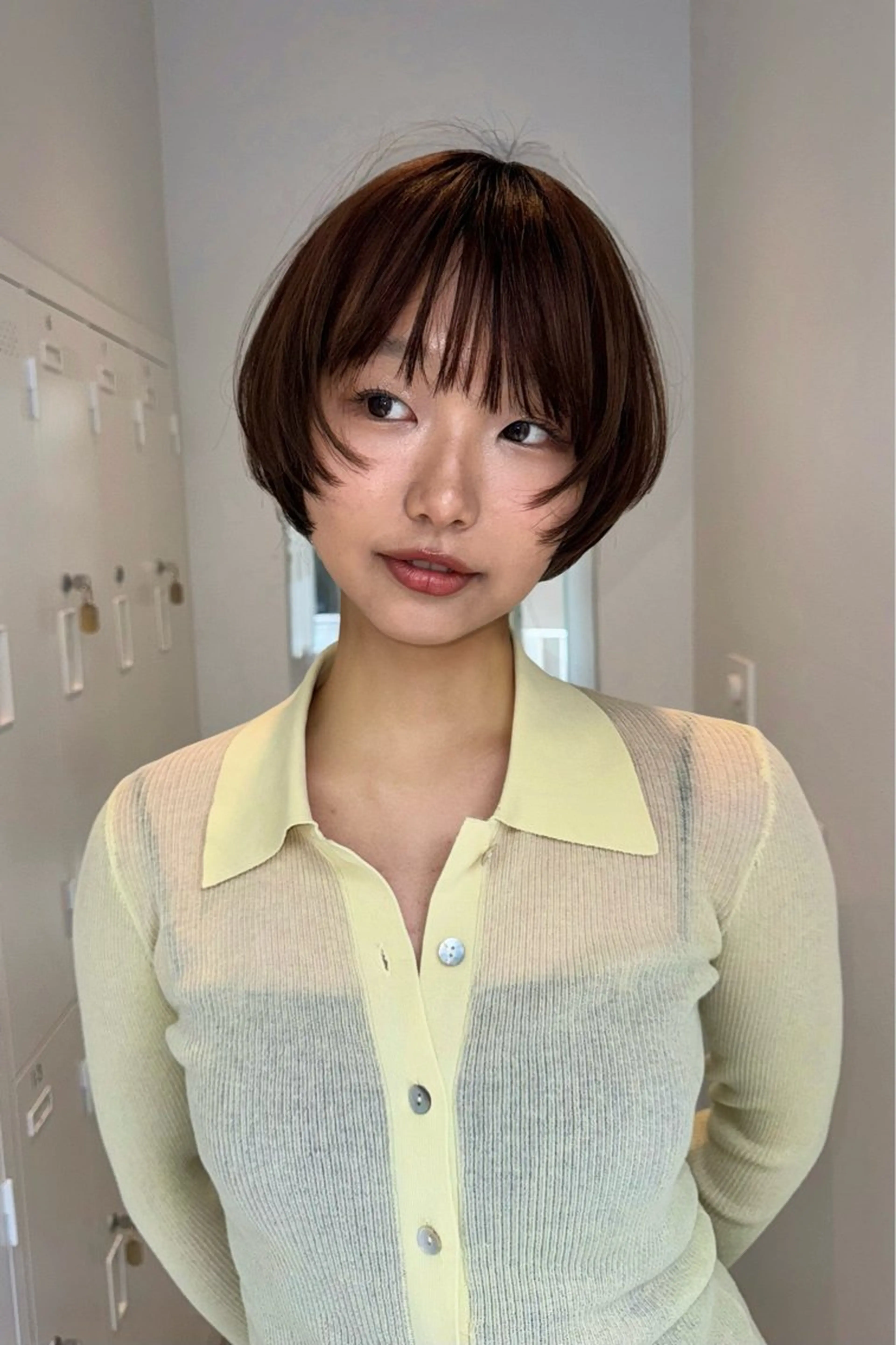 ショート カット ヘアカラー トリートメント 似合わせボブ/ 大人ボブ🩵しおのヘアスタイル