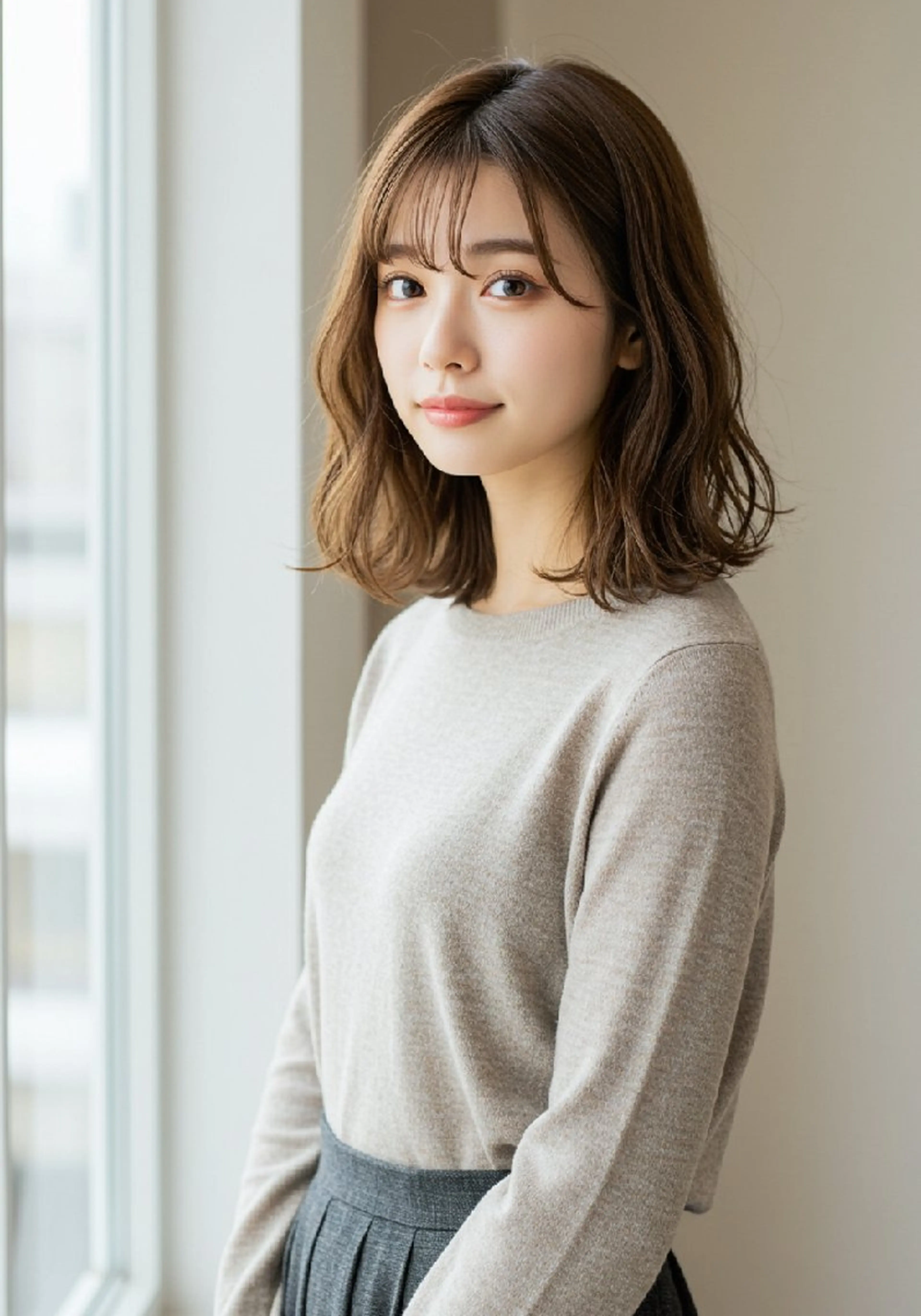 ミディアム ミディアムパーマ カット パーマ 小黒泰佑/東銀座 /縮毛矯正特化のヘアスタイル