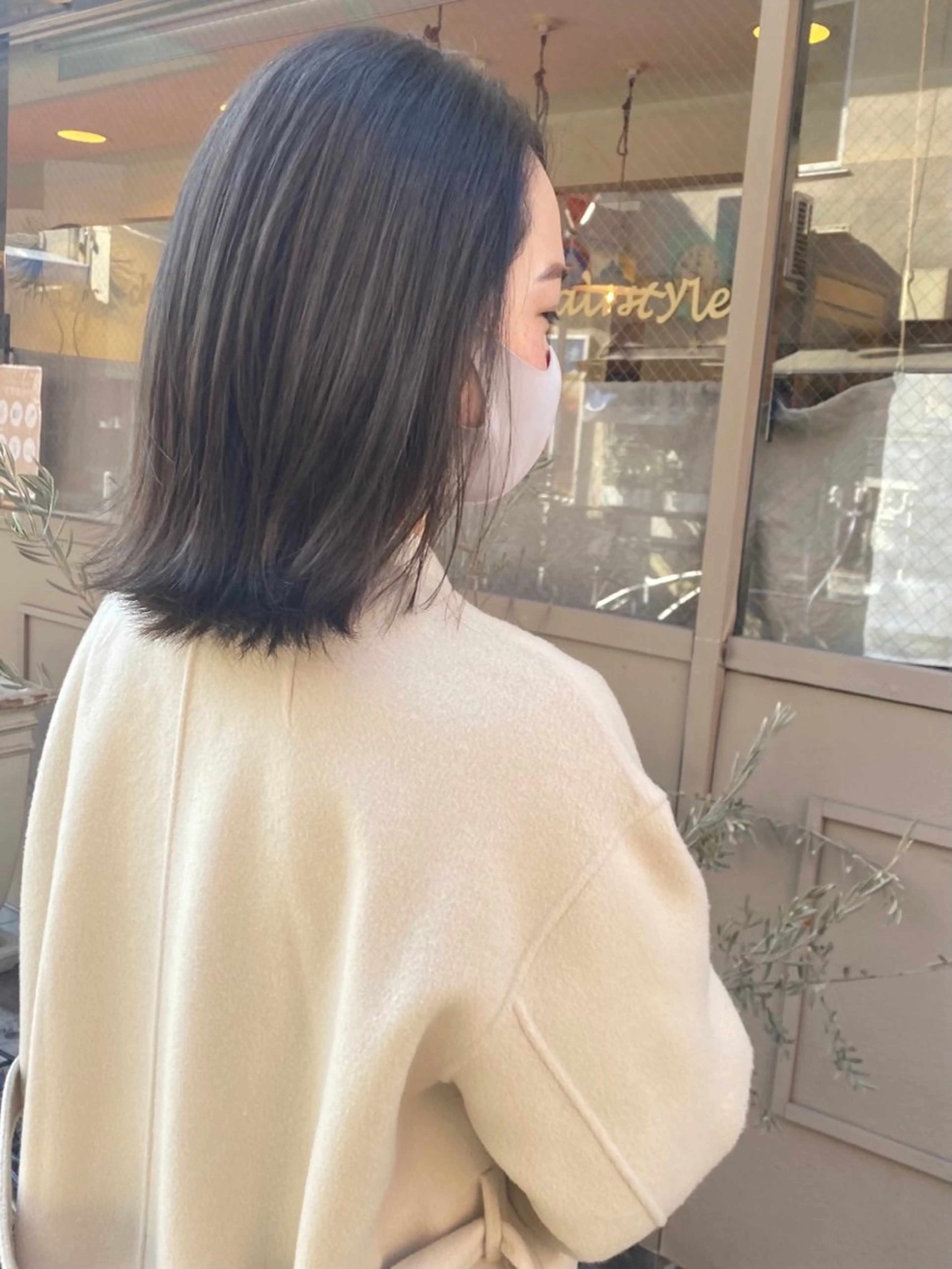 ミディアム カラー 七彩 ななせのヘアスタイル