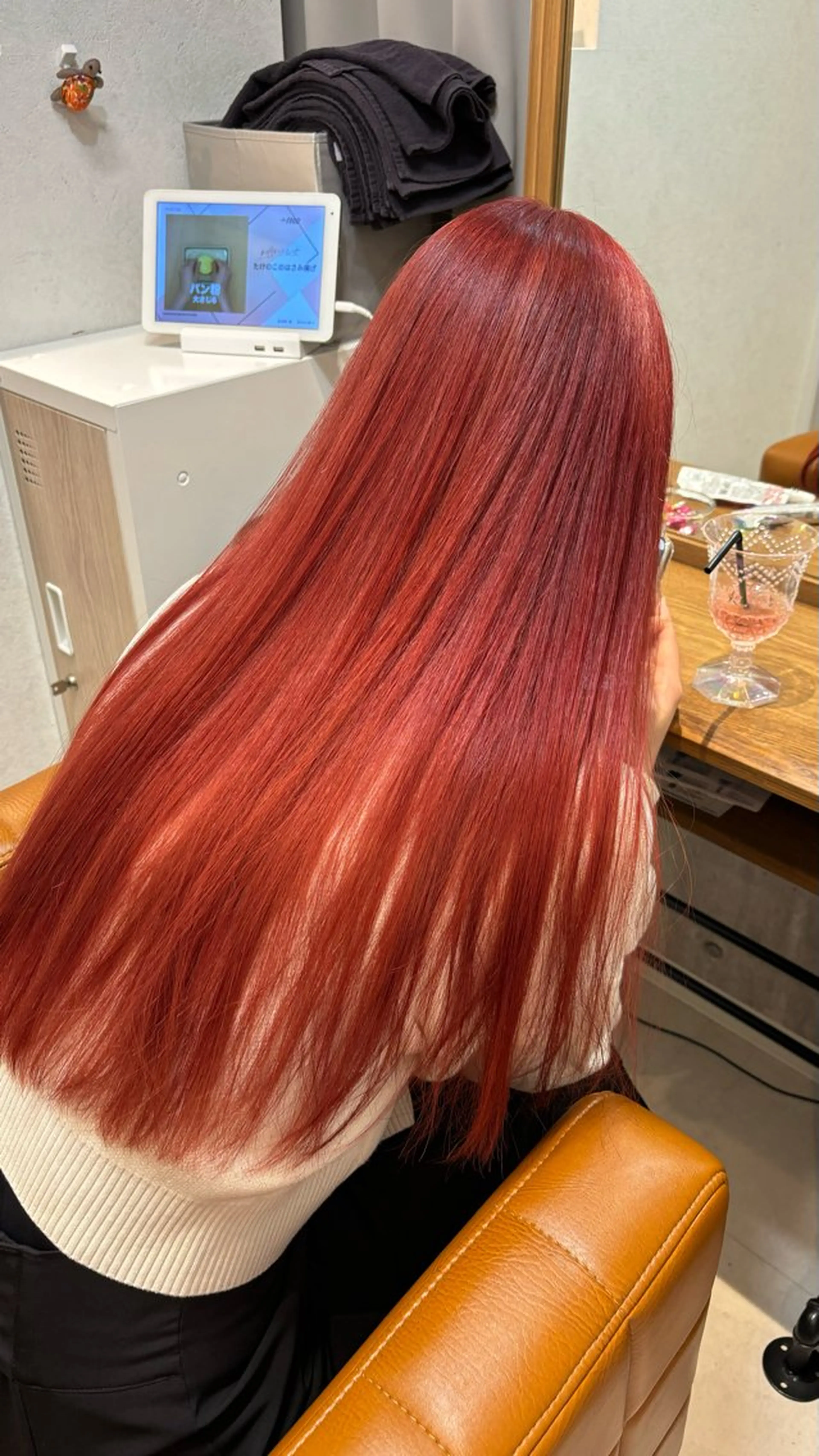 ロング カラー カット ヘアカラー トリートメント 【完全個室】髪質改善 暖色カラー/山崎唯奈のヘアスタイル