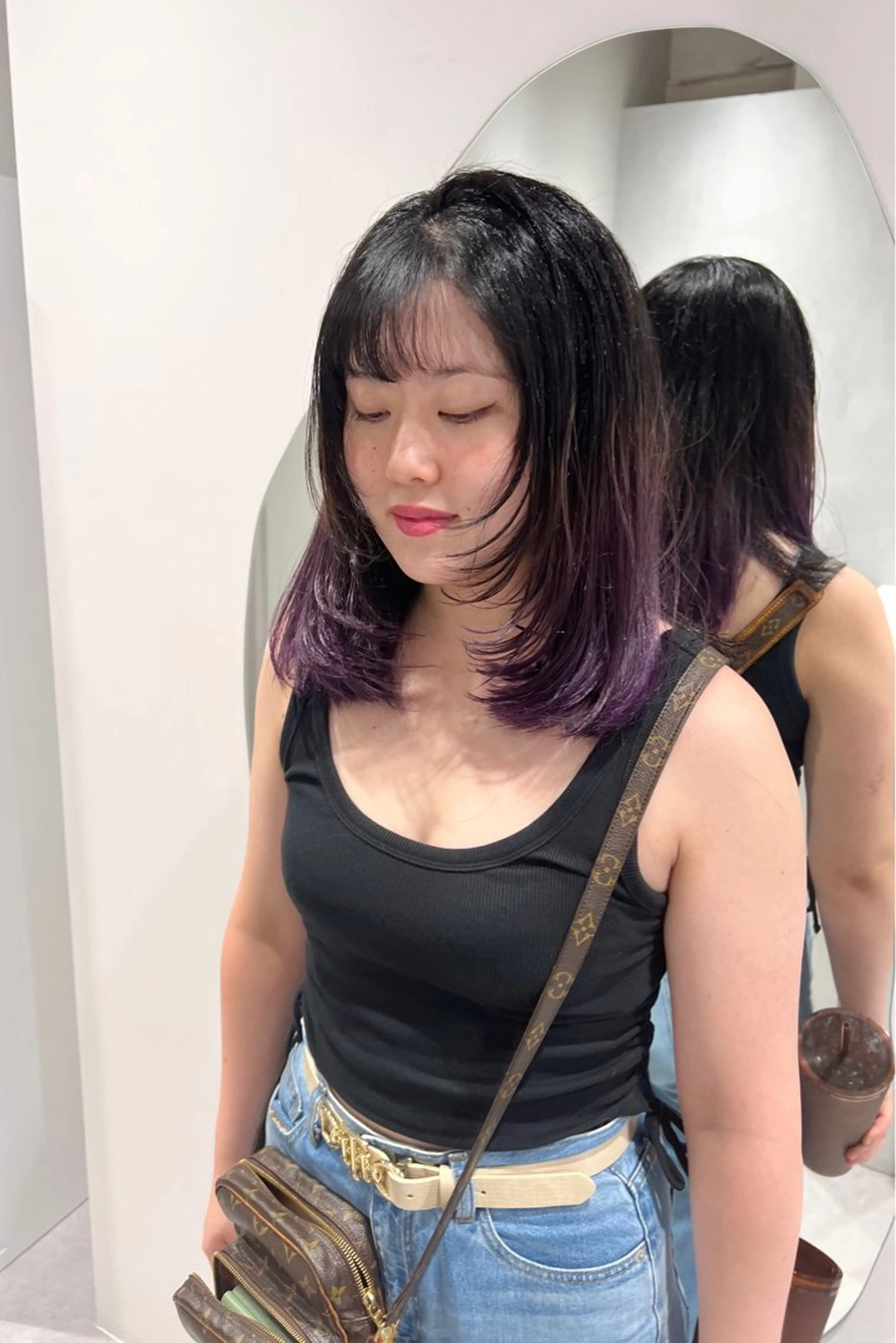 セミロング カラー レイヤーカット 古川洋之のヘアスタイル